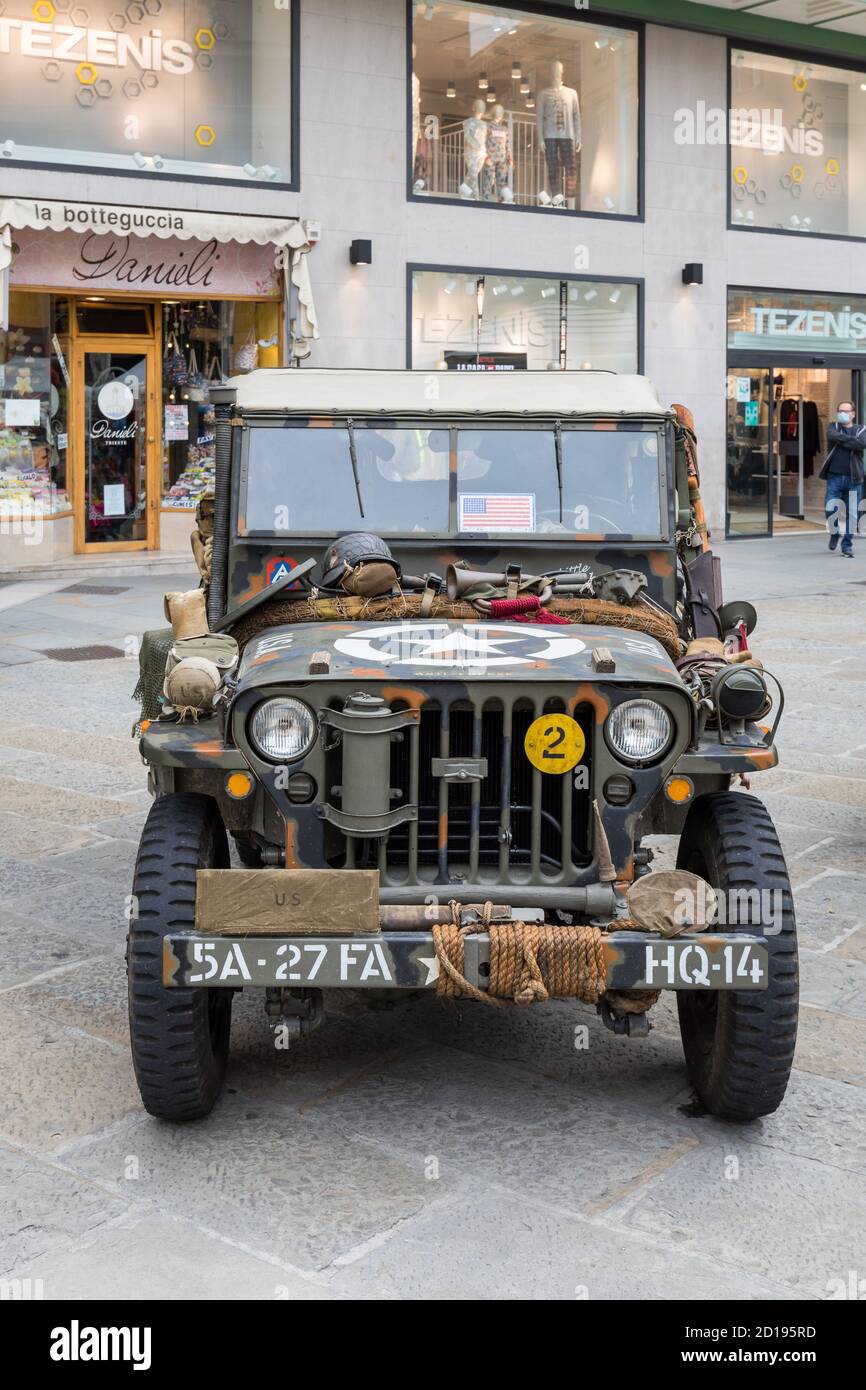 Willys MB Jeep, jeep de l'armée américaine, jeep de la Seconde Guerre mondiale Banque D'Images