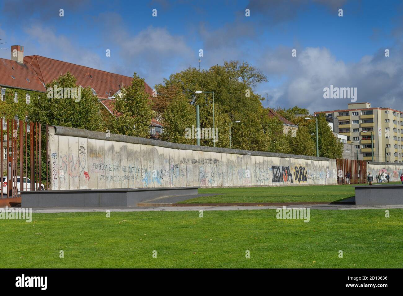 Mémorial du Mur de Berlin, la rue Bernauer, milieu, Berlin, Allemagne, Gedenkstaette Berliner Mauer, Bernauer Strasse, Mitte, Deutschland Banque D'Images