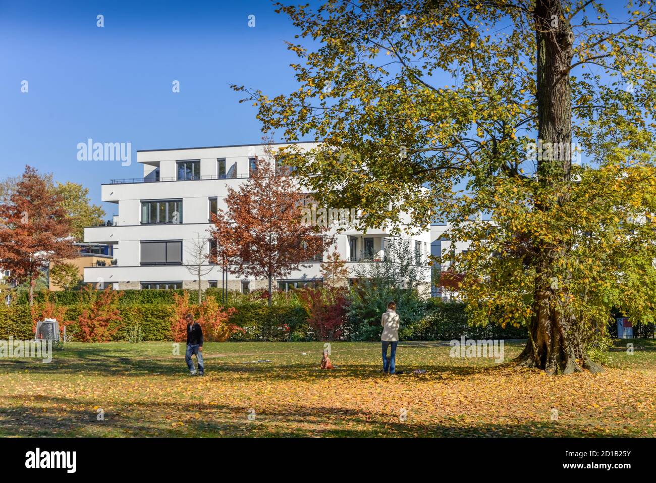 De nouveaux bâtiments, Alt-Stralau, Stralau, Friedrich's Grove, Berlin, Allemagne, Neubauten, Friedrichshain, Deutschland Banque D'Images