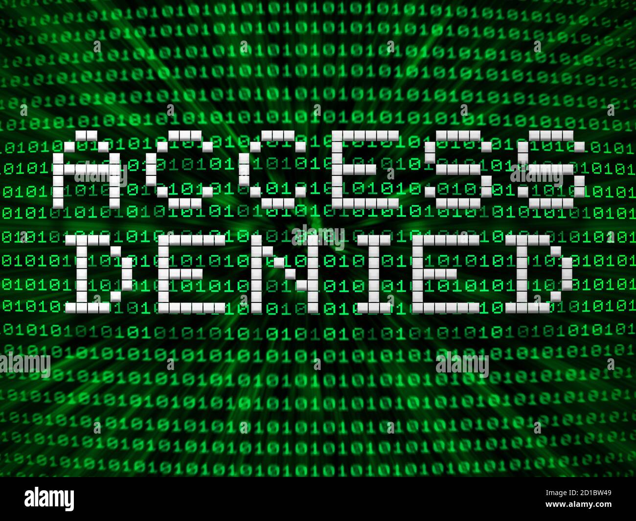 Accès refusé Banque D'Images