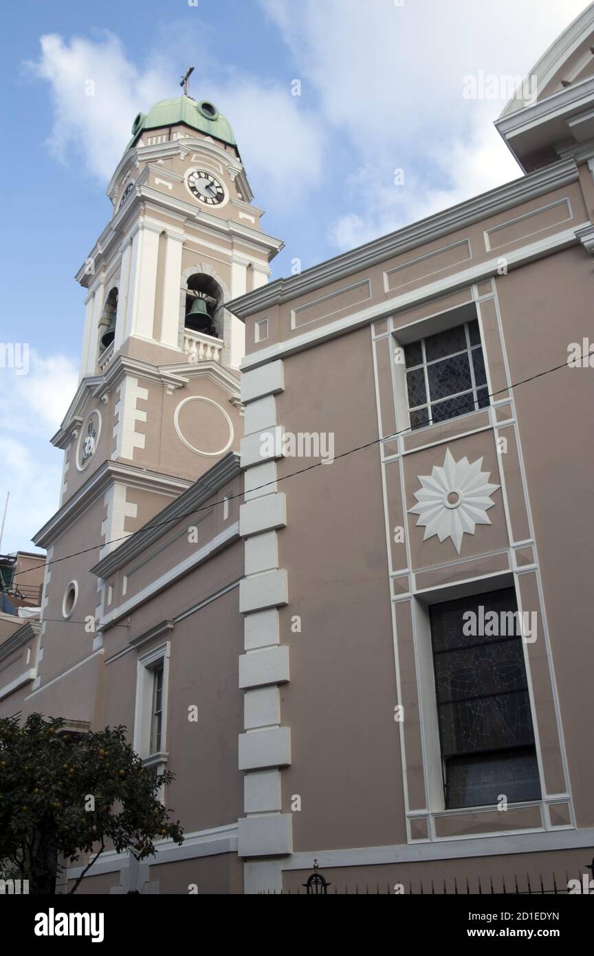 Gibraltar; Cathédrale Sainte Marie le couronné; Catedral de Santa María la Coronada; Katedra Najświętszej Maryi Panny Królowej; 圣母加冕主教座堂 Mariä Krönung Banque D'Images