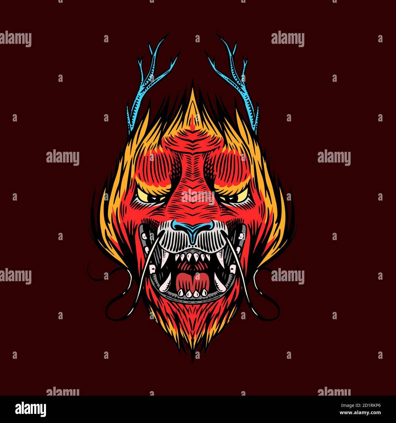 Dragon chinois. Animal mythologique ou reptile traditionnel asiatique. Symbole pour tatouage ou étiquette. Dessin au trait gravé à la main Art ancien monochrome Illustration de Vecteur