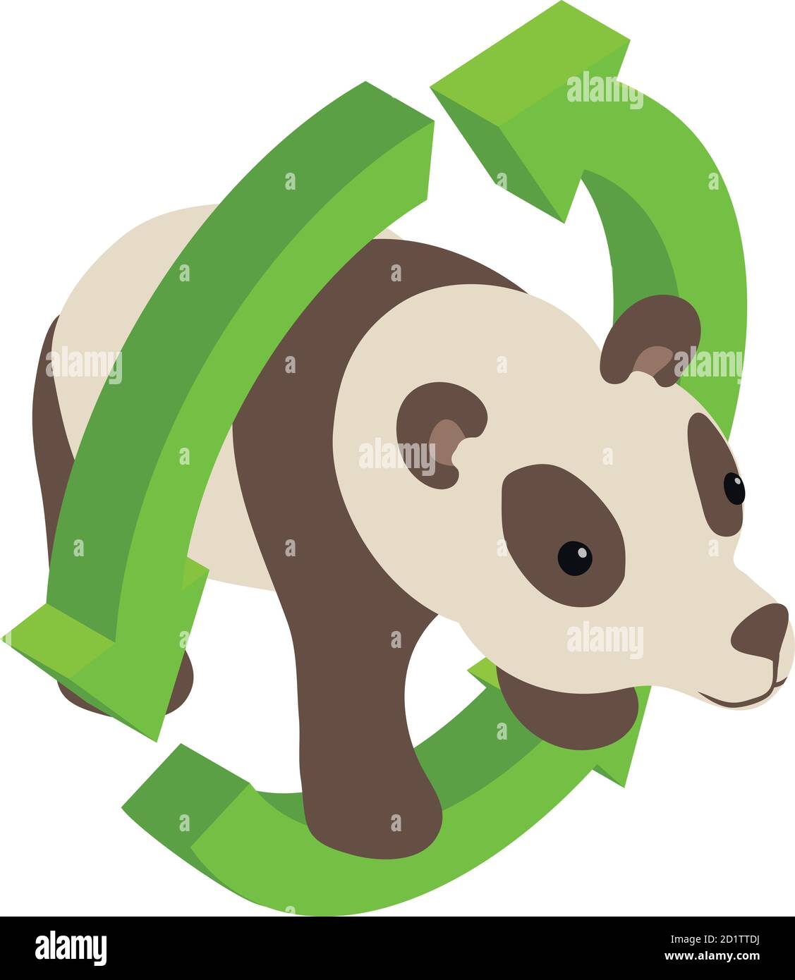 Icône soin de la faune, style isométrique Illustration de Vecteur