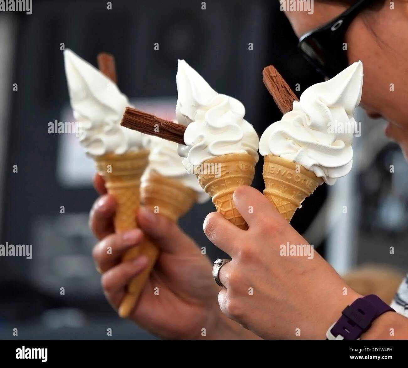 Crèmes glacées Cornet's Hot Summer Treat '99' Banque D'Images
