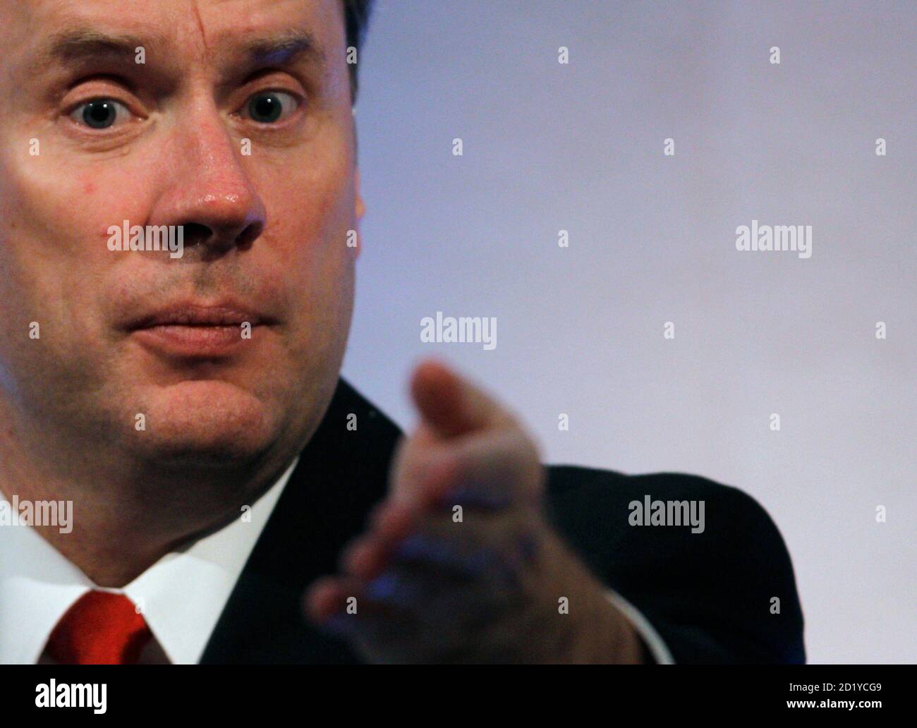 Agrochemicals maker Syngenta's CEO Mike Mack gestures as he attends the  annual news conference in Zurich February 5, 2010. The world's largest  agrochemicals company Syngenta's plans to return $750 million to  shareholders