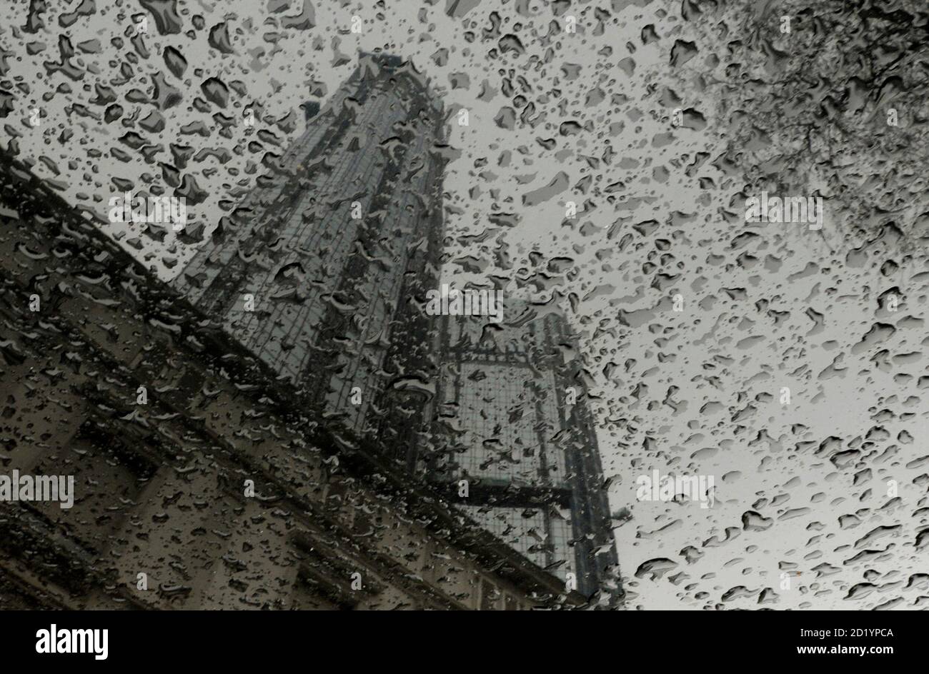 The Two Towers Headquarters Of Germany S Largest Business Bank Deutsche Bank Ag Are Reflected In Rain Drops Downtown Frankfurt January 14 09 Deutsche Bank Ag And Deutsche Post Ag Have Agreed New