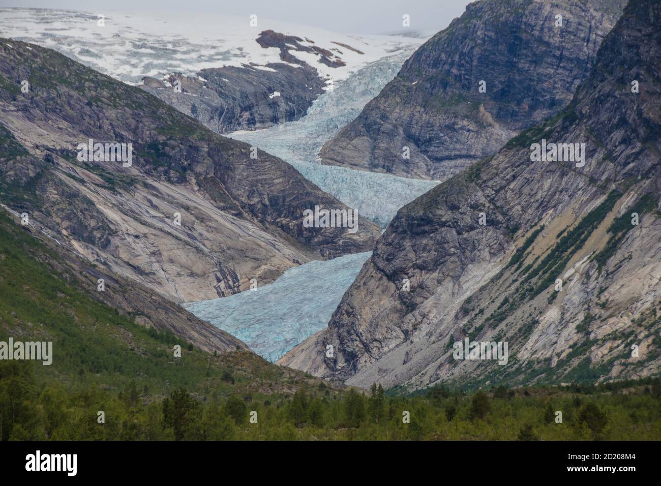 Nigardsbreen, glacier en Norvège Banque D'Images