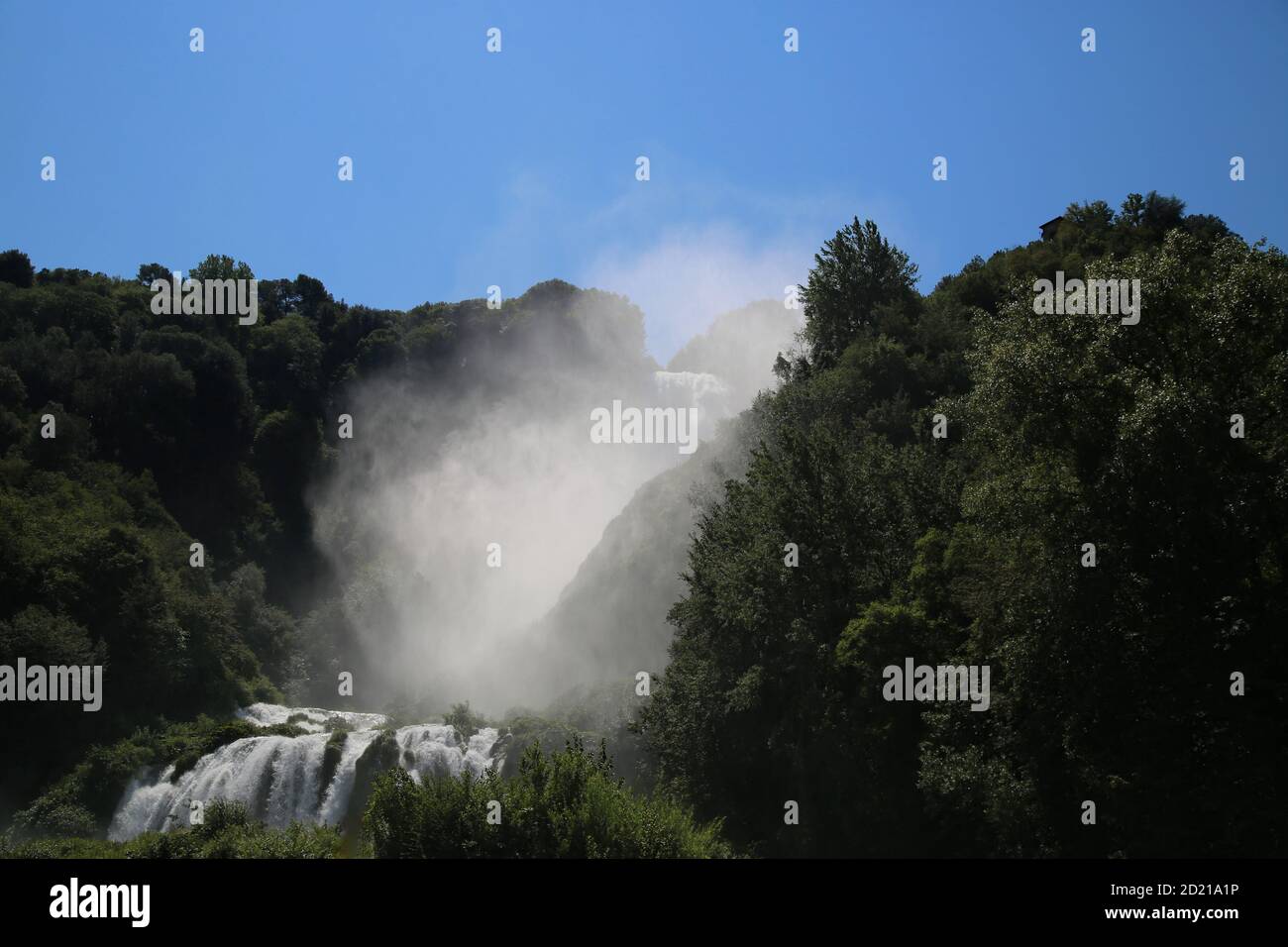 Les splendides cascades de Marmore en Italie Banque D'Images
