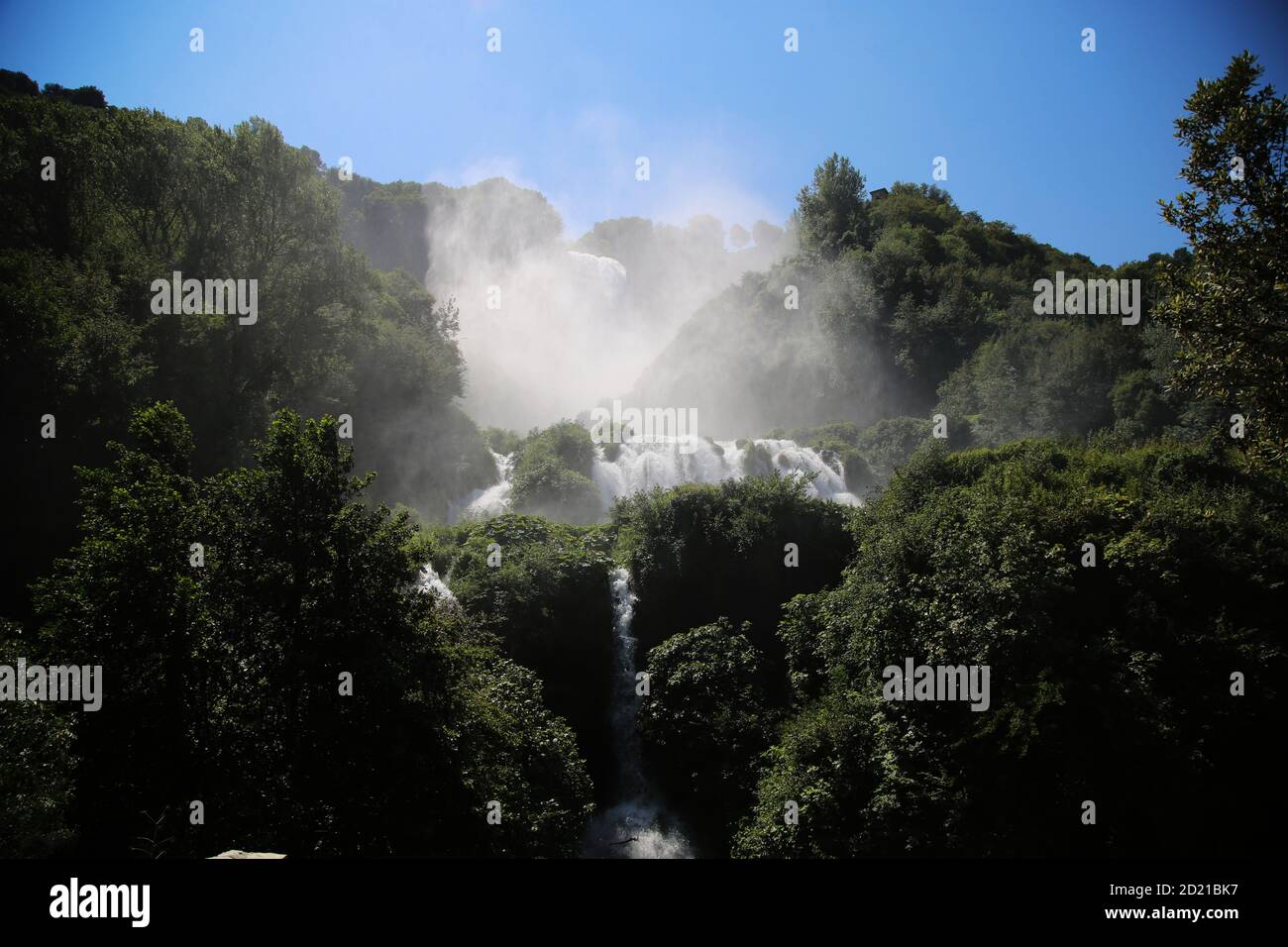 Les splendides cascades de Marmore en Italie Banque D'Images