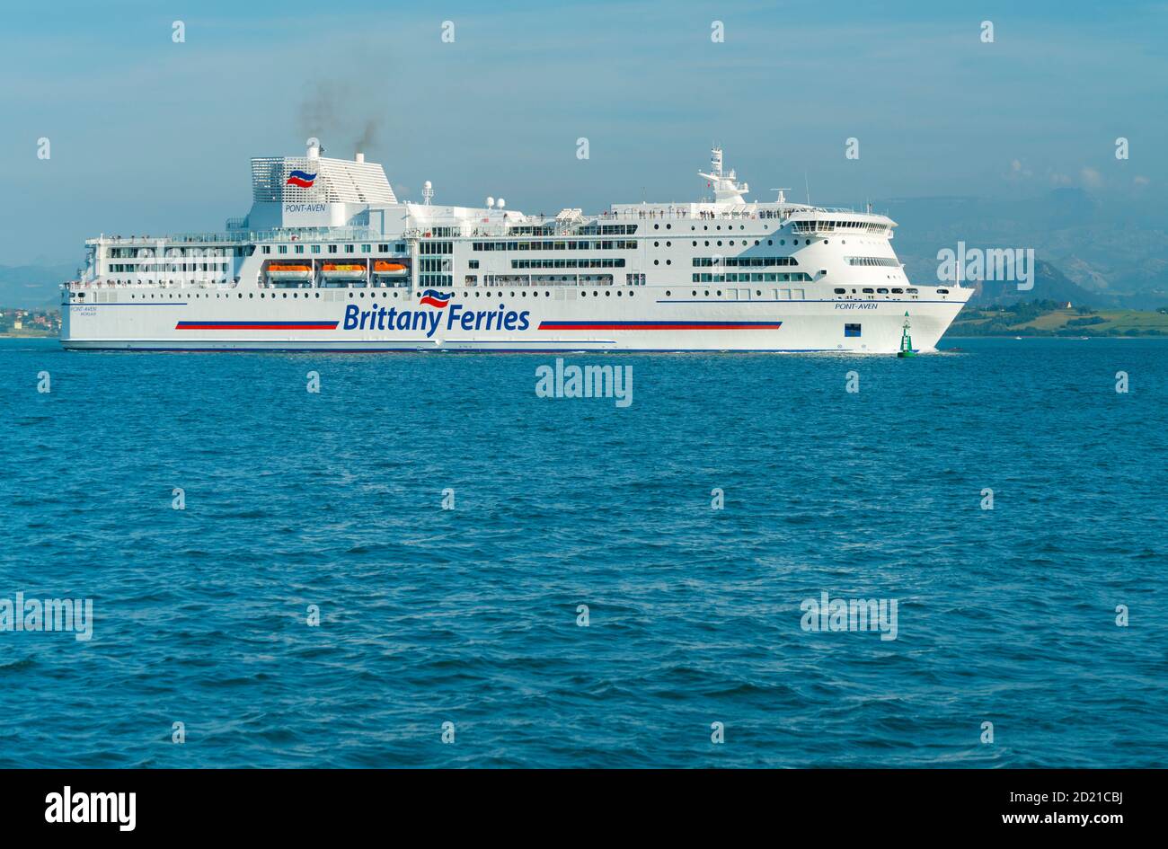 Ferry, Santander Bay, Santander, Cantabrie, Espagne, Europe Banque D'Images