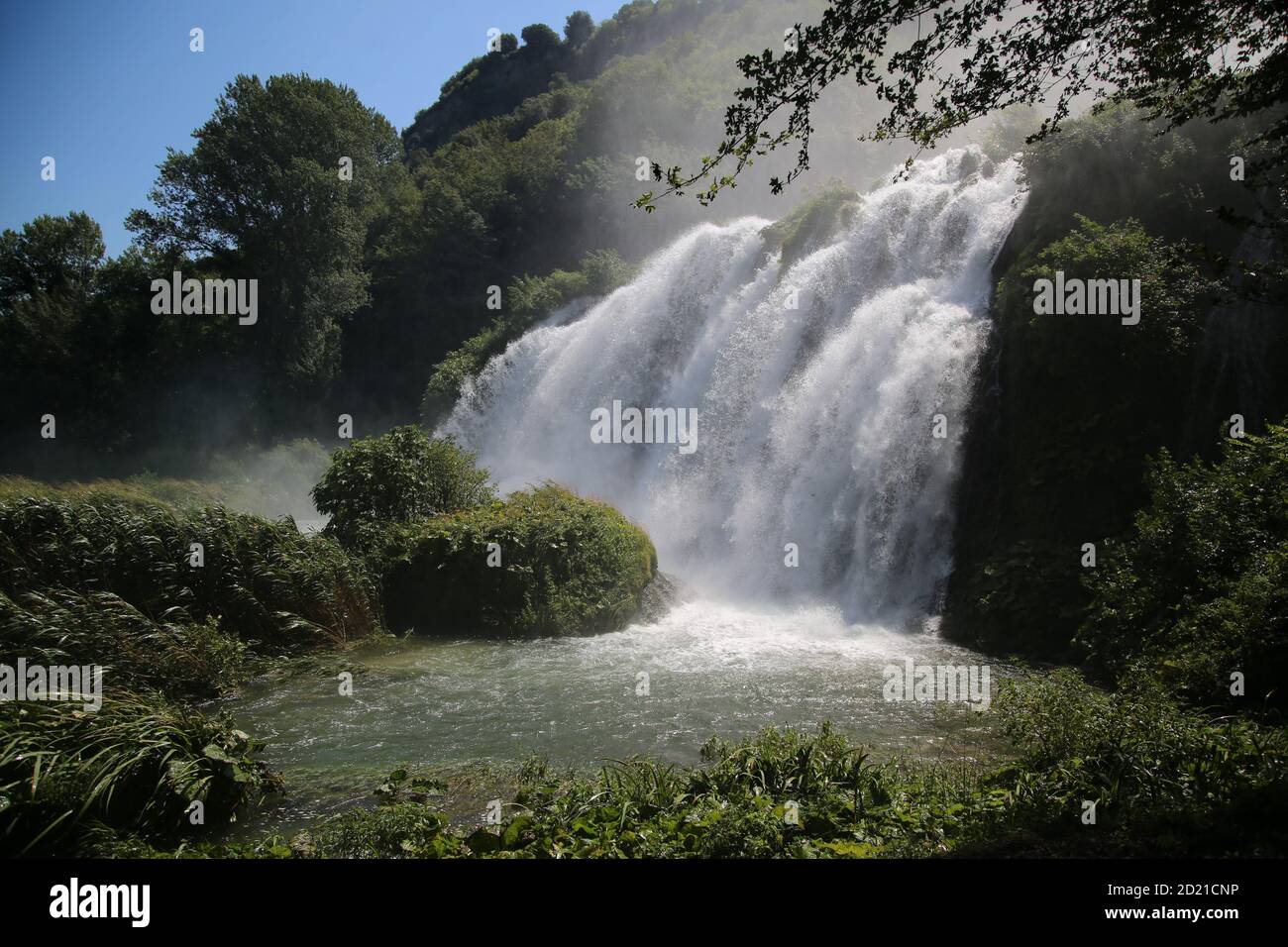 Les splendides cascades de Marmore en Italie Banque D'Images