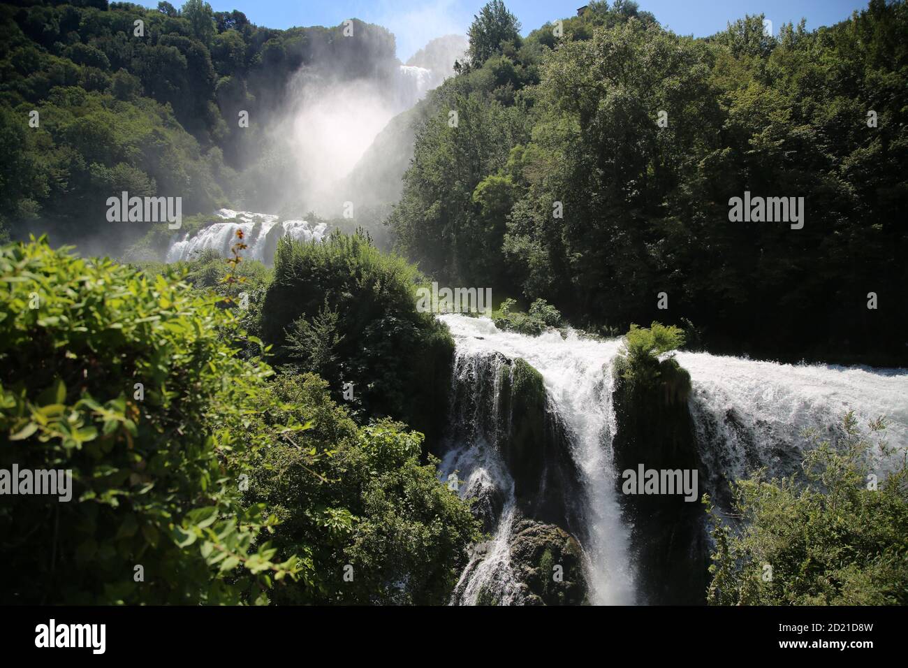 Les splendides cascades de Marmore en Italie Banque D'Images