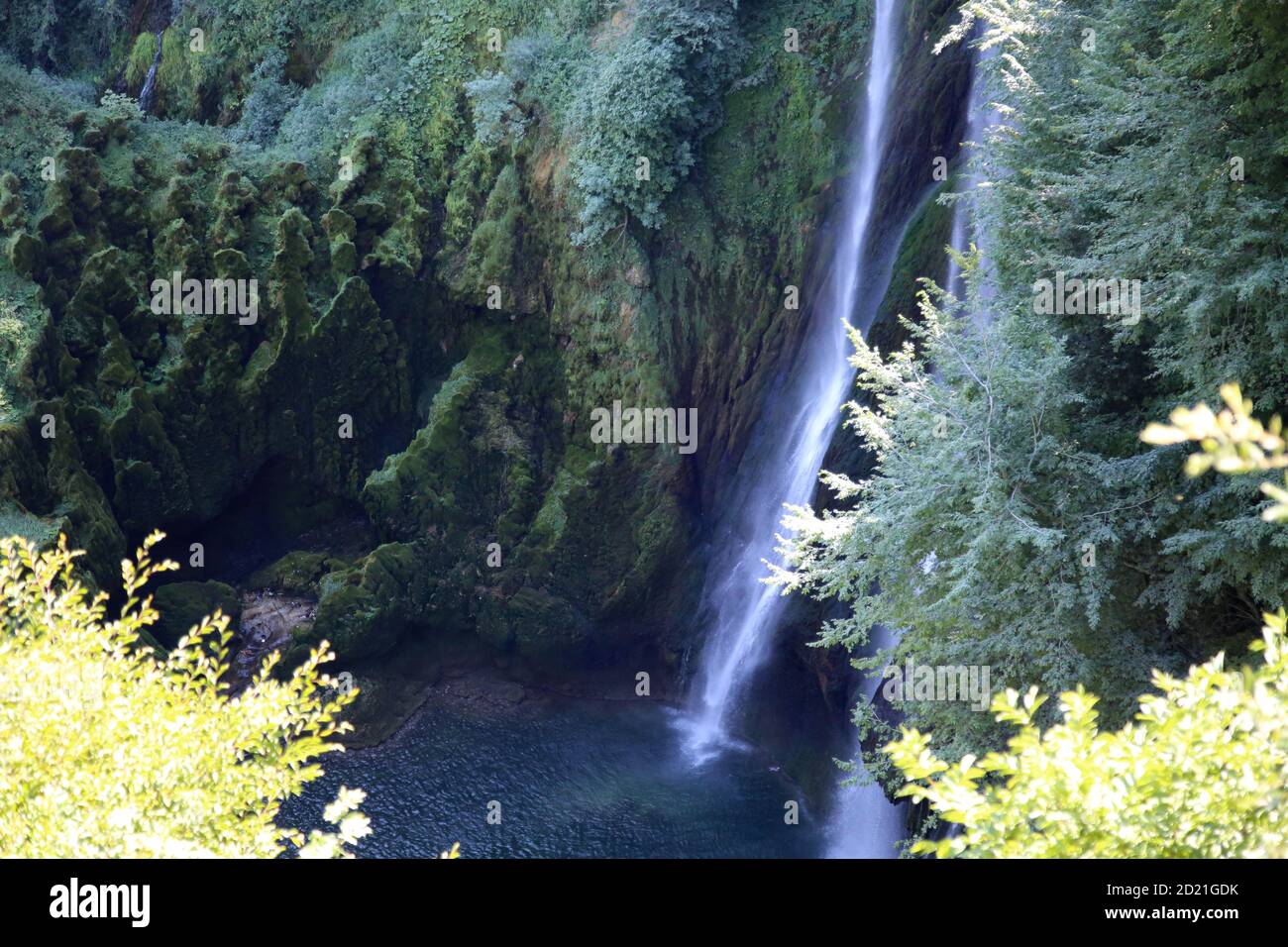 Les splendides cascades de Marmore en Italie Banque D'Images