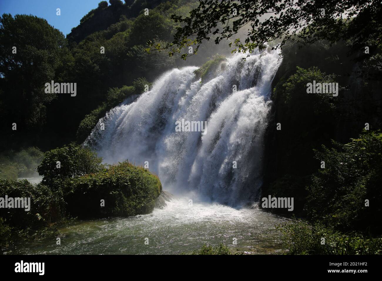 Les splendides cascades de Marmore en Italie Banque D'Images