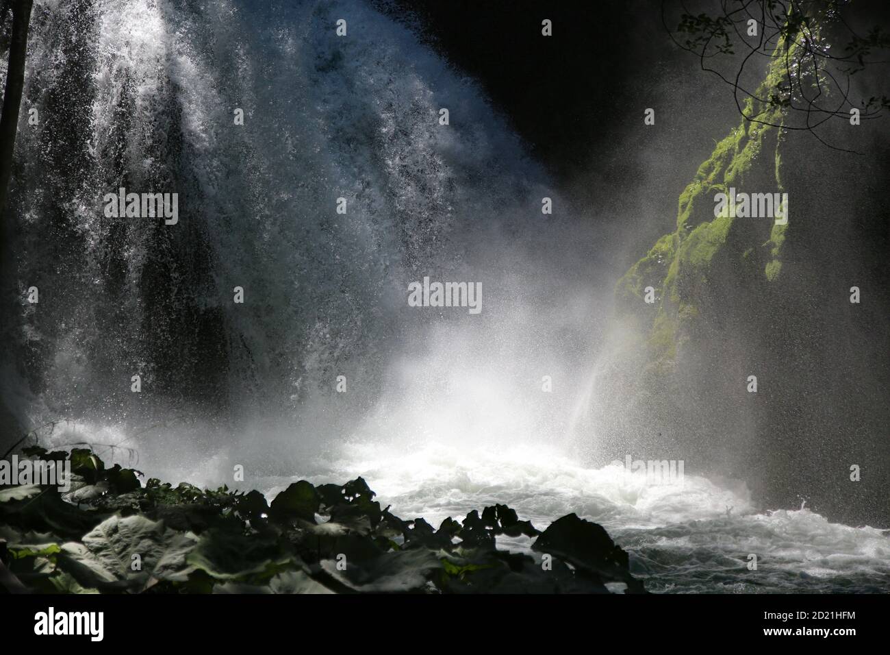 Les splendides cascades de Marmore en Italie Banque D'Images