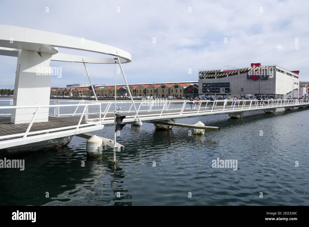 Sentier Hubert Raoul-Duval, nouveau quartier des Docks, le Havre, Seine-Maritime, région normande, France Banque D'Images