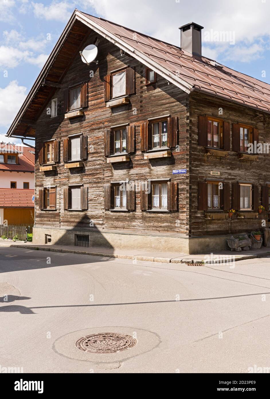 Oberstdorf, Bauernhaus, Holzhaus, alt, Bayern, Allemagne Banque D'Images