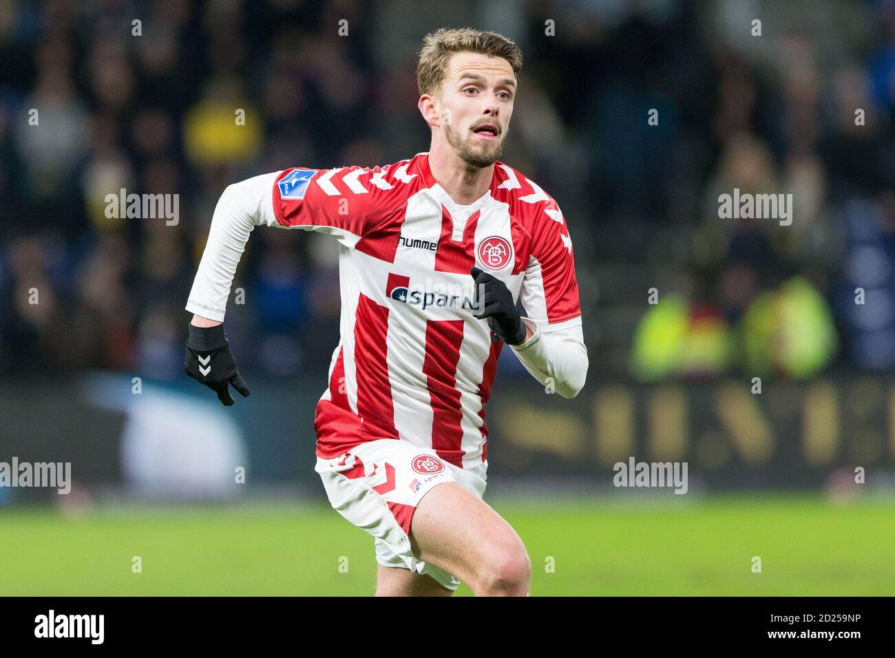 Brondby, Danemark. 10 mars 2019. Lucas Andersen (10) d'Aalborg Boldklub vu pendant le match 3F Superliga entre Broendby IF et AAB au stade Brondby. (Crédit photo: Gonzales photo - Thomas Rasmussen). Banque D'Images