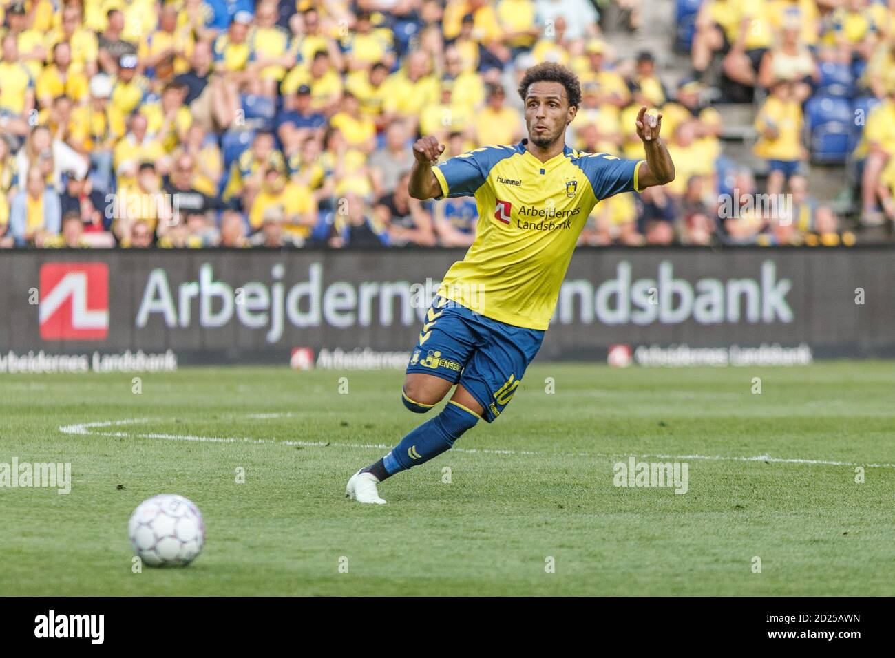 Brondby, Danemark. 21 mai 2018. Hany Mukhtar (10) de Broendby SI vu pendant le match 3F Superliga entre Broendby IF et AAB au stade Brondby. (Crédit photo: Gonzales photo - Thomas Rasmussen). Banque D'Images