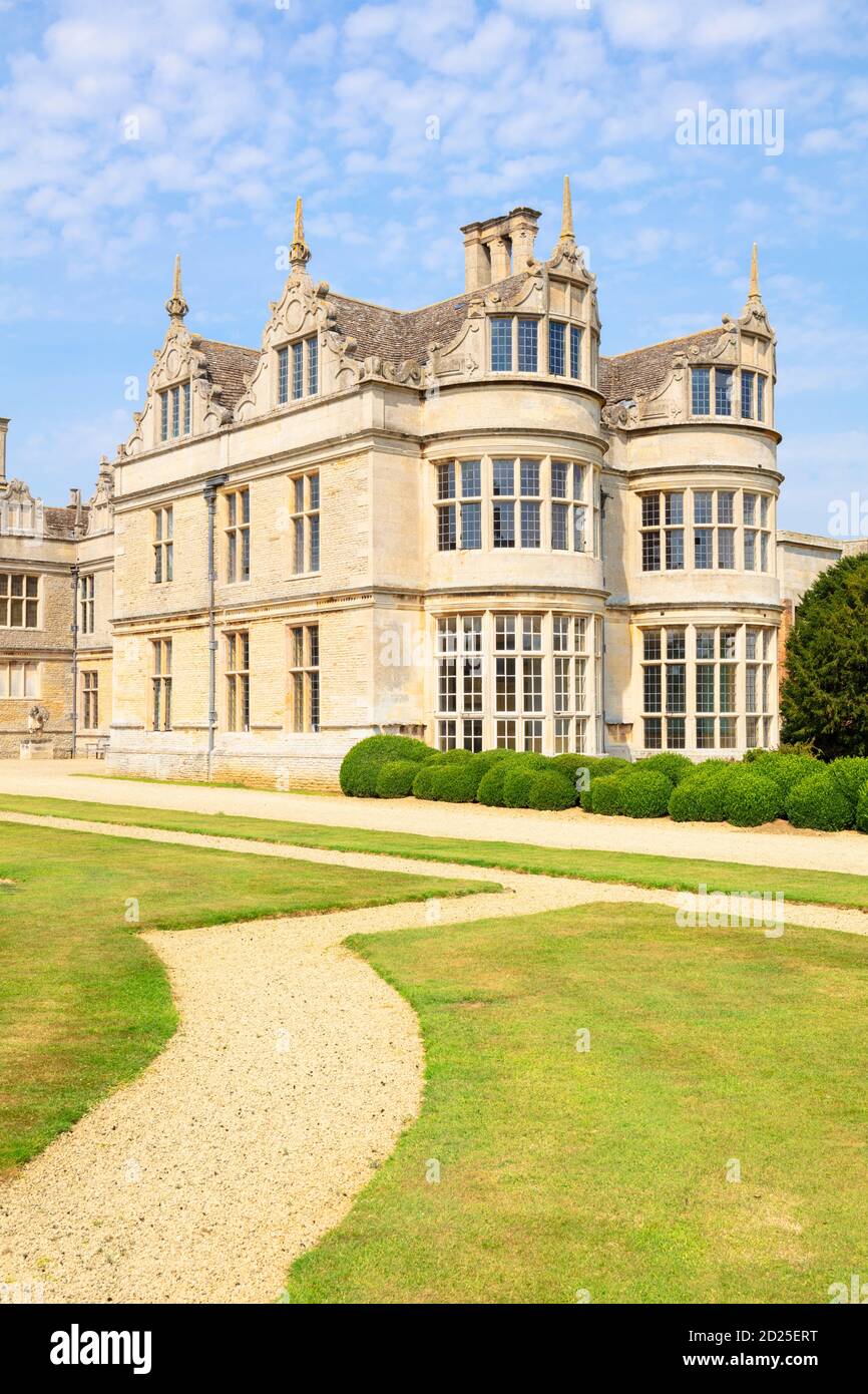 Kirby Hall une maison abélisabéthaine du XVIIe siècle en ruines ou Maison de campagne près de Gretton nr Corby Northamptonshire Angleterre GB Europe Banque D'Images