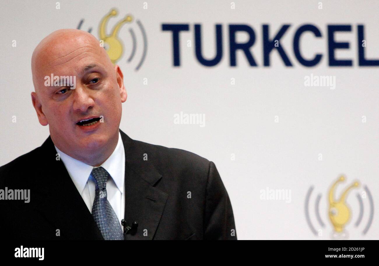Turkcell Chief Executive Sureyya Ciliv Addresses The Media In Istanbul March 11 10 Turkey S Mobile Phone Operator Turkcell Said Fourth Quarter Net Profit Fell 45 3 Percent After Write Downs And Said It Was Not Turkcell Chief Executive Sureyya Ciliv Addresses The Media In Istanbul March 11 10 Turkey S Mobile Phone Operator Turkcell Said Fourth Quarter Net Profit Fell 45 3 Percent After Write Downs And Said It Was Not