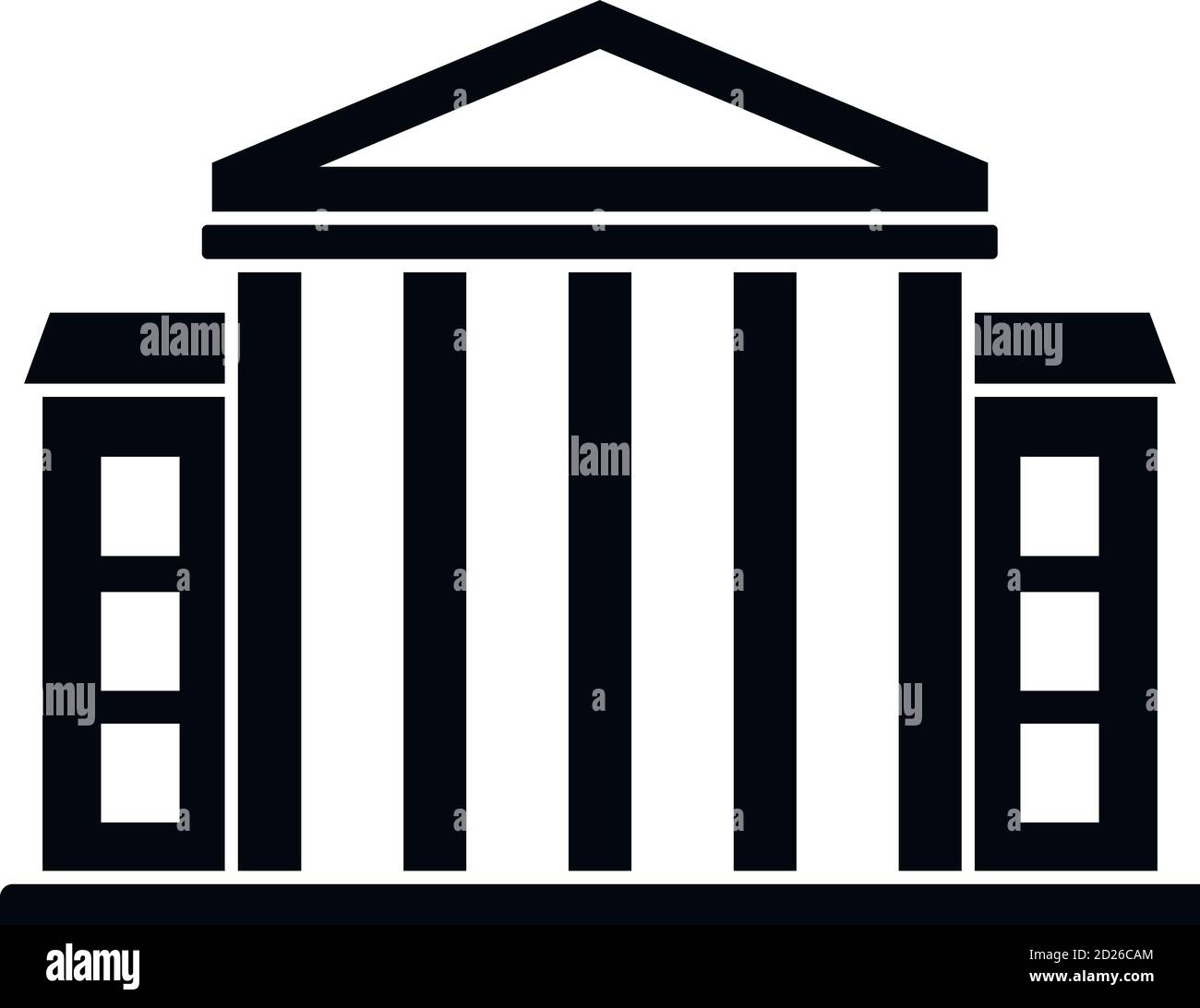 Icône du musée. Illustration simple de l'icône de vecteur de musée pour la conception de sites Web isolée sur fond blanc Illustration de Vecteur