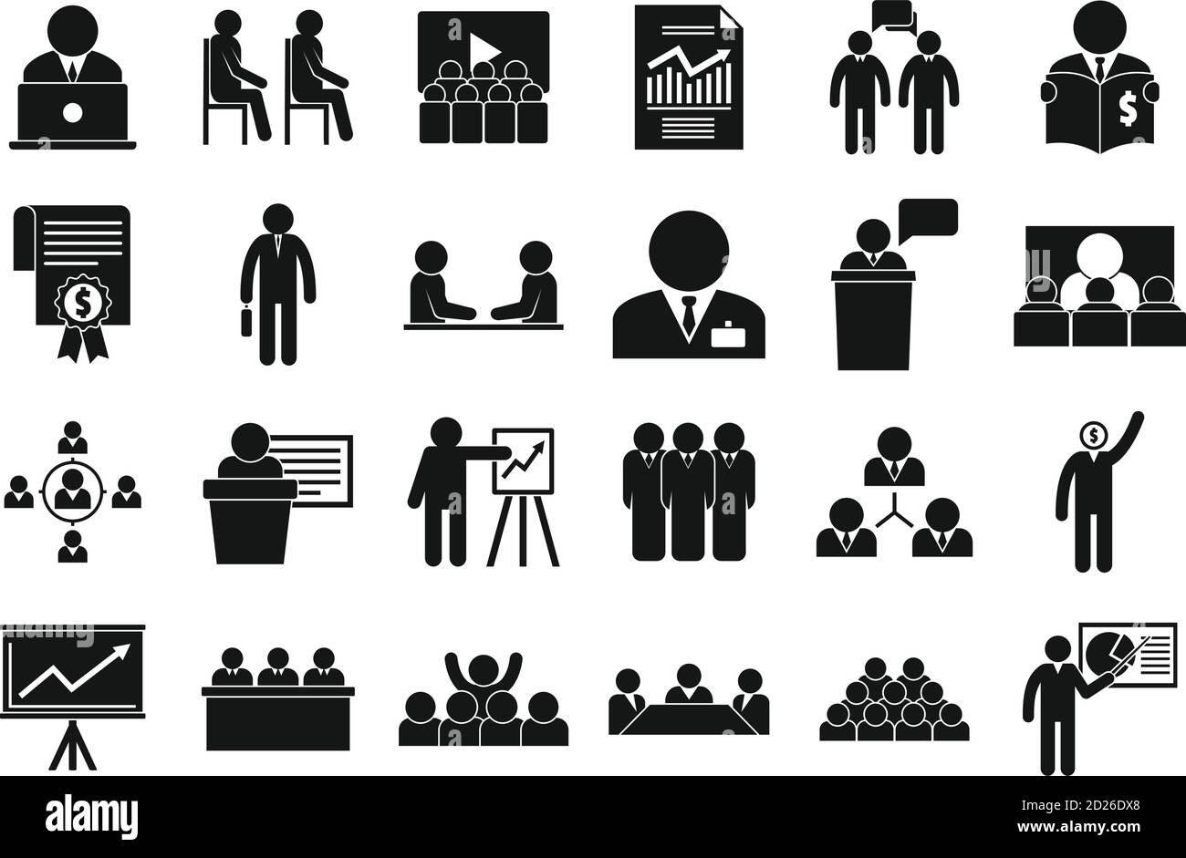 Jeu d'icônes de formation professionnelle. Ensemble simple d'icônes vectorielles de formation professionnelle pour la conception Web sur fond blanc Illustration de Vecteur Jeu d'icônes de formation professionnelle. Ensemble simple d'icônes vectorielles de formation professionnelle pour la conception Web sur fond blanc Illustration de Vecteur