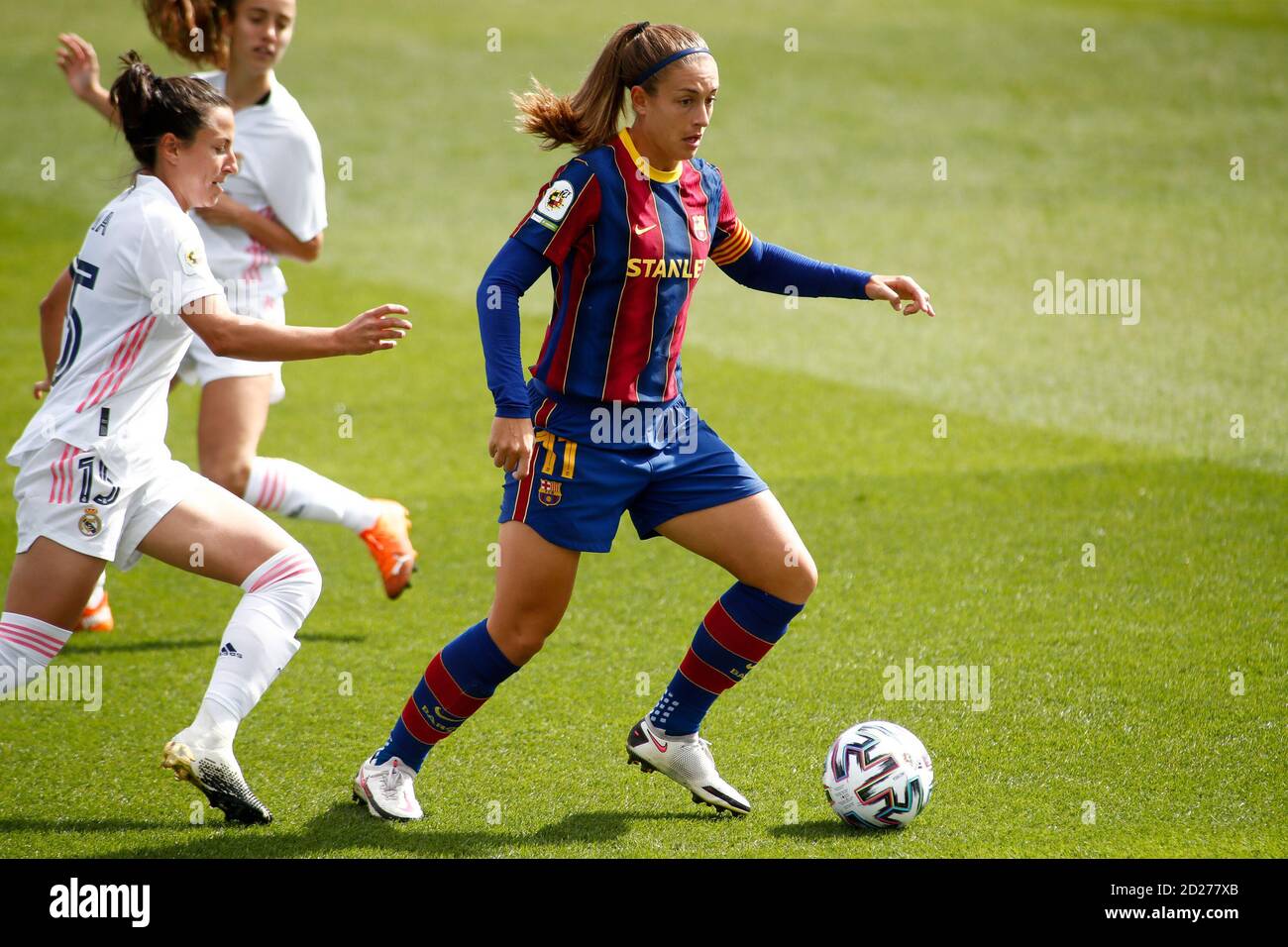 Lexia Putellas du FC Barcelone et Ivana Andres de Real Madrid pendant le championnat d'Espagne féminin la Liga Ibergrola football Correspondance entre réel Banque D'Images