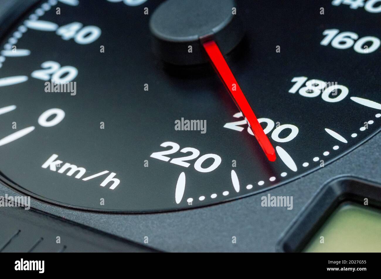 gros plan d'un compteur de vitesse de voiture 1919998 Photo de
