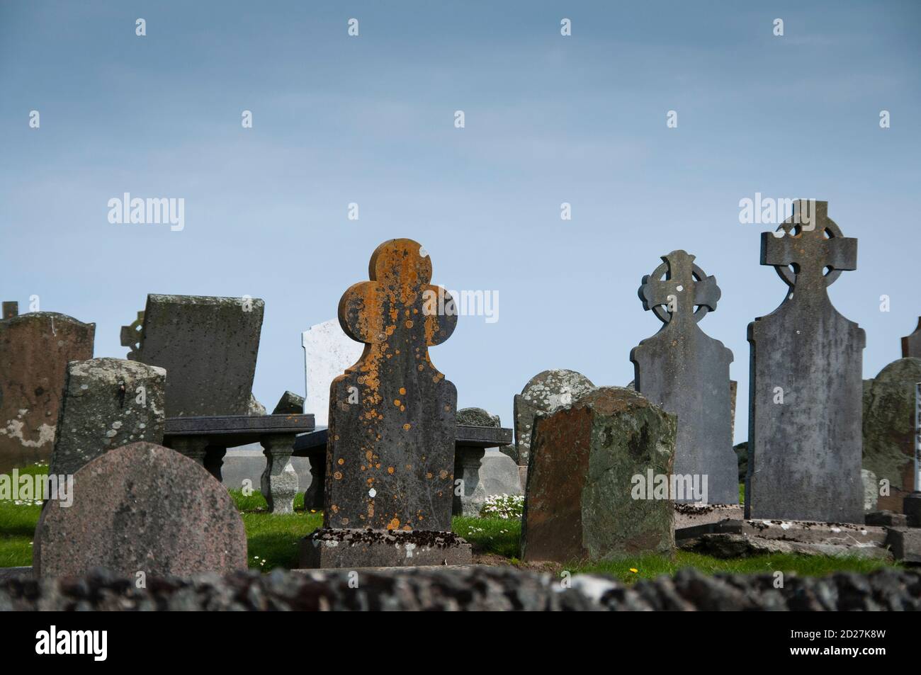 Cimetière : traversée de l'Irlande du Sud. Banque D'Images