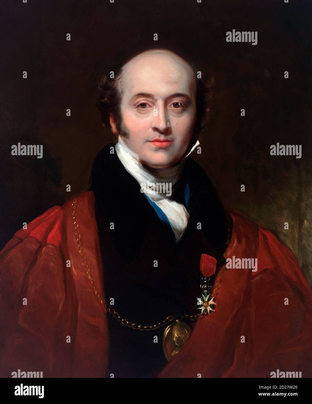 Thomas Lawrence. Portrait du célèbre peintre de portrait anglais Sir Thomas Lawrence (1769-1830), artiste anonyme d'après Thomas Lawrence, huile sur toile, c.1821 Banque D'Images