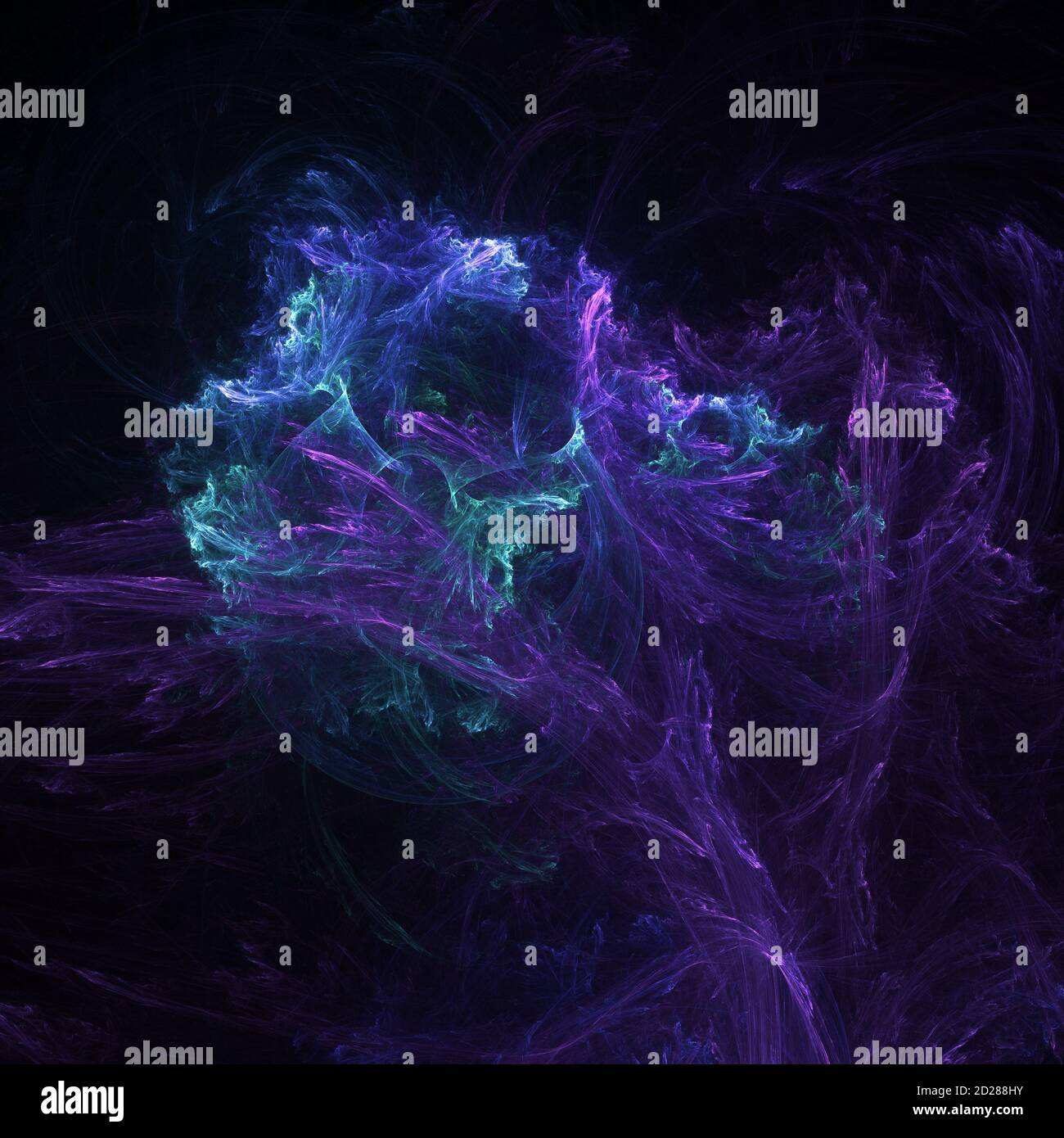 Arrière-plan abstrait fractal multicolore généré par ordinateur Banque D'Images