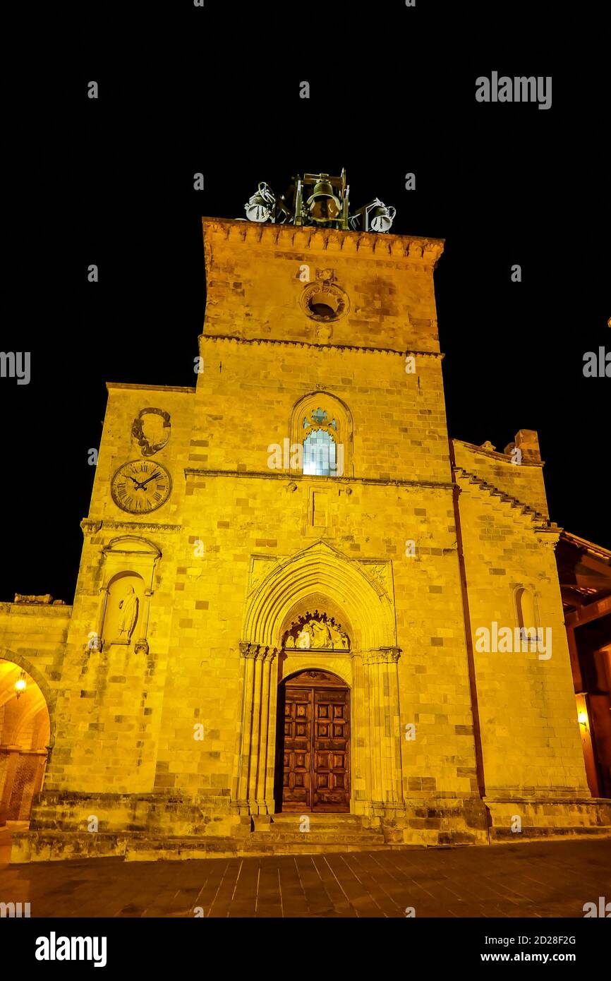 Guardiagle Chieti Abruzzo Italie nuit pittoresque dans la ville médiévale Banque D'Images