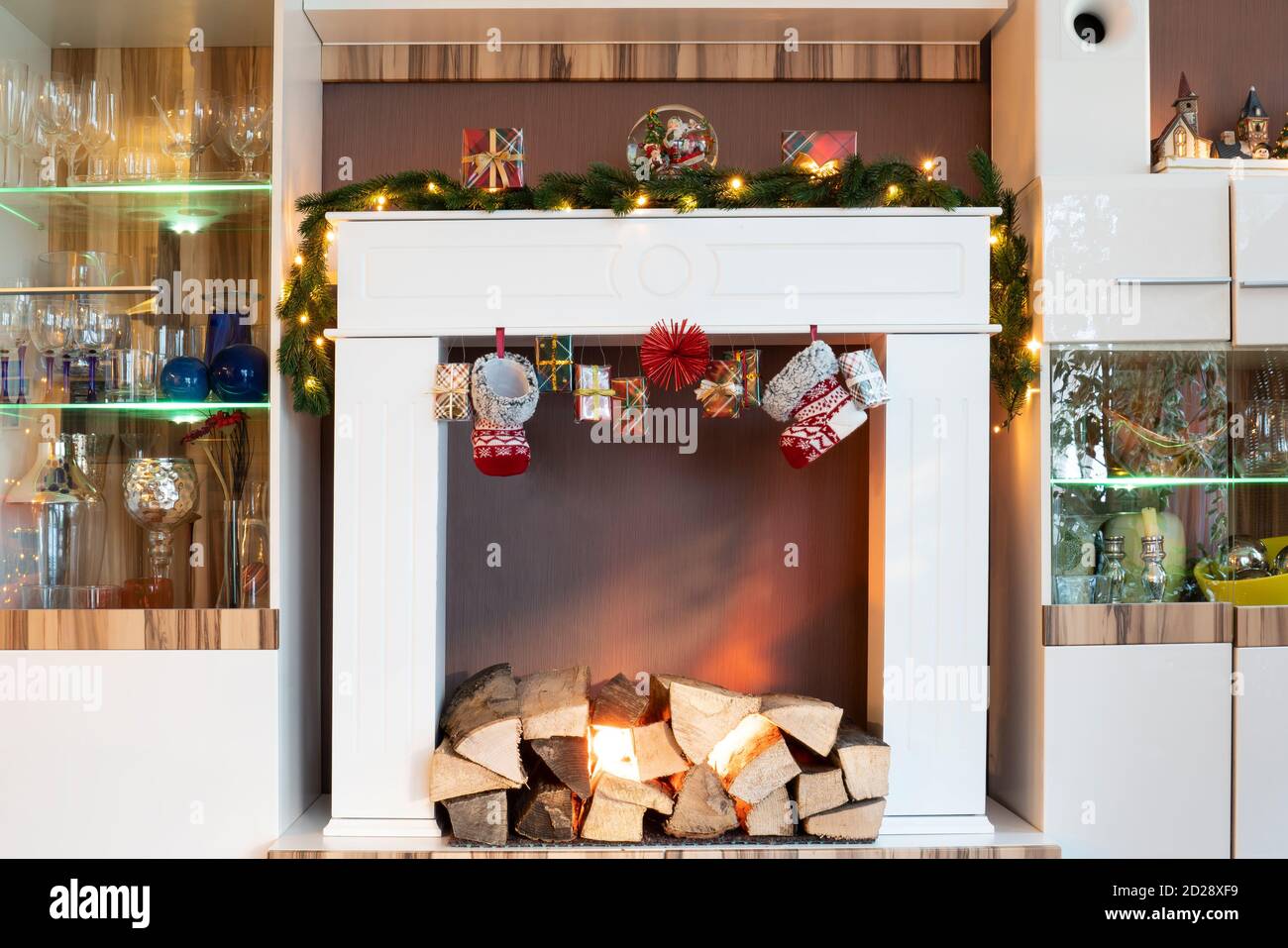 Écran De Cheminée Père Noël – Établi Décoratif – Décoration Noël Intérieure 24 Pouces