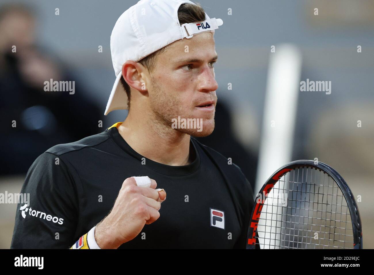 Paris, France. 6 octobre 2020. Diego SCHWARTZMAN (ARG) lors du tournoi de tennis Roland Garros 2020, Grand Chelem, le 6 octobre 2020 au stade Roland Garros à Paris, France - photo Stephane Allaman / DPPI crédit: LM/DPPI/Stephane Allaman/Alay Live News Banque D'Images