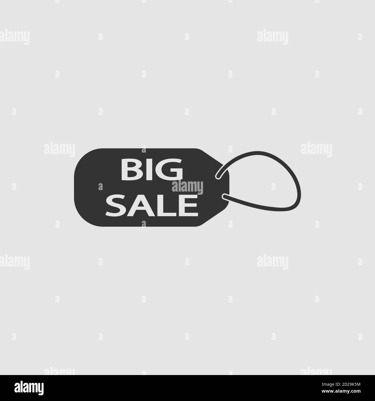 Grande vente taf Icon plat. Pictogramme noir sur fond gris. Symbole d ...