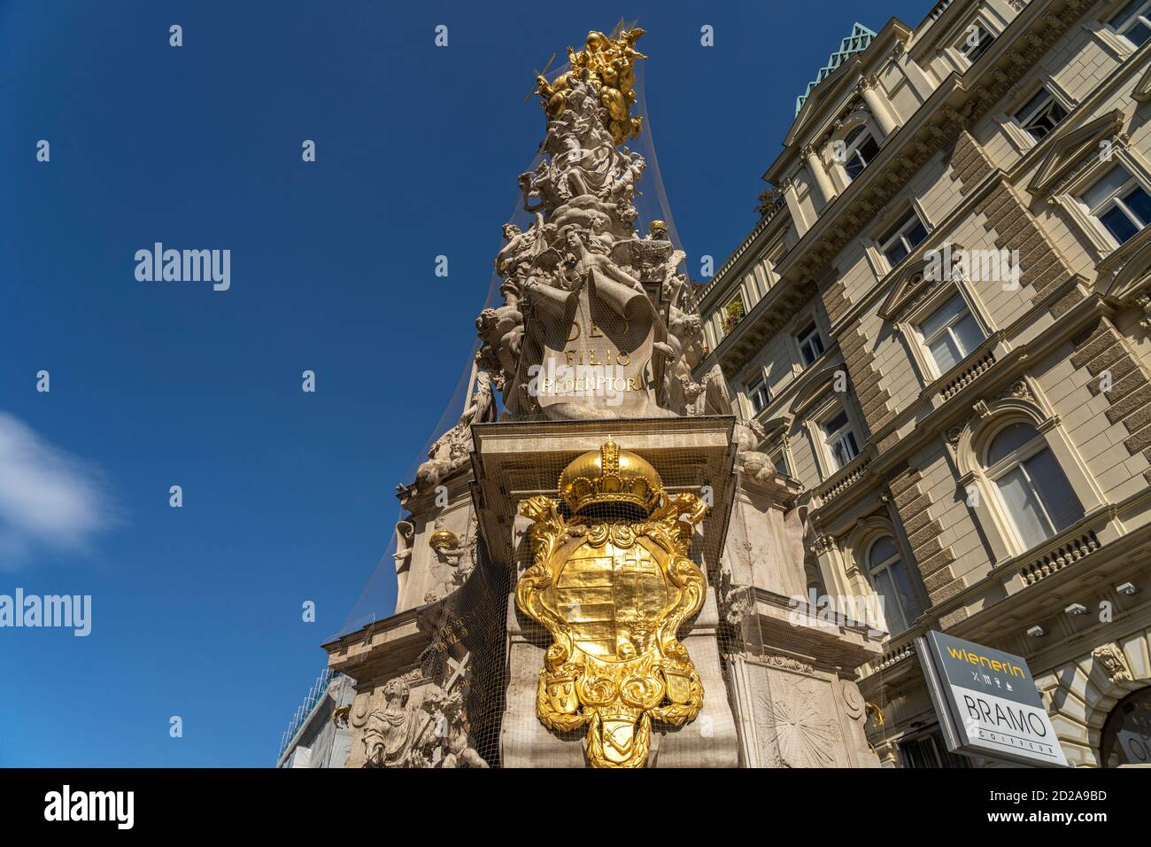 Die Wiener Pestsäule, Wien, Österreich, Europa | la colonne de la peste, Vienne, Autriche, Europe Banque D'Images