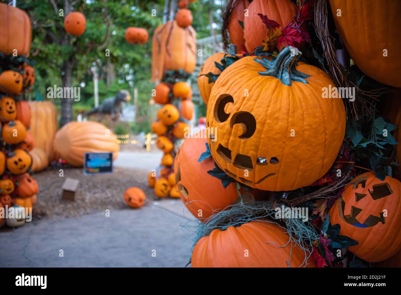 Stone Mountain Park Pumpkin Festival près d'Atlanta, Géorgie. (ÉTATS-UNIS) Banque D'Images