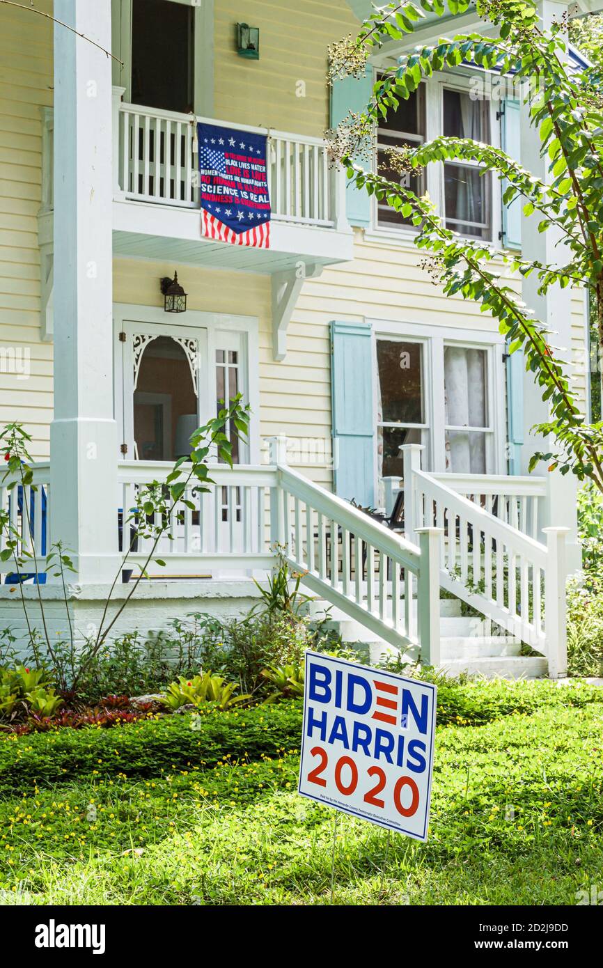 Brooksville Floride, campagne politique d'élection présidentielle de 2020, Joe Biden Kamala Harris, candidat démocrate, maisons de maisons maison maison maisons résidence, maison Banque D'Images