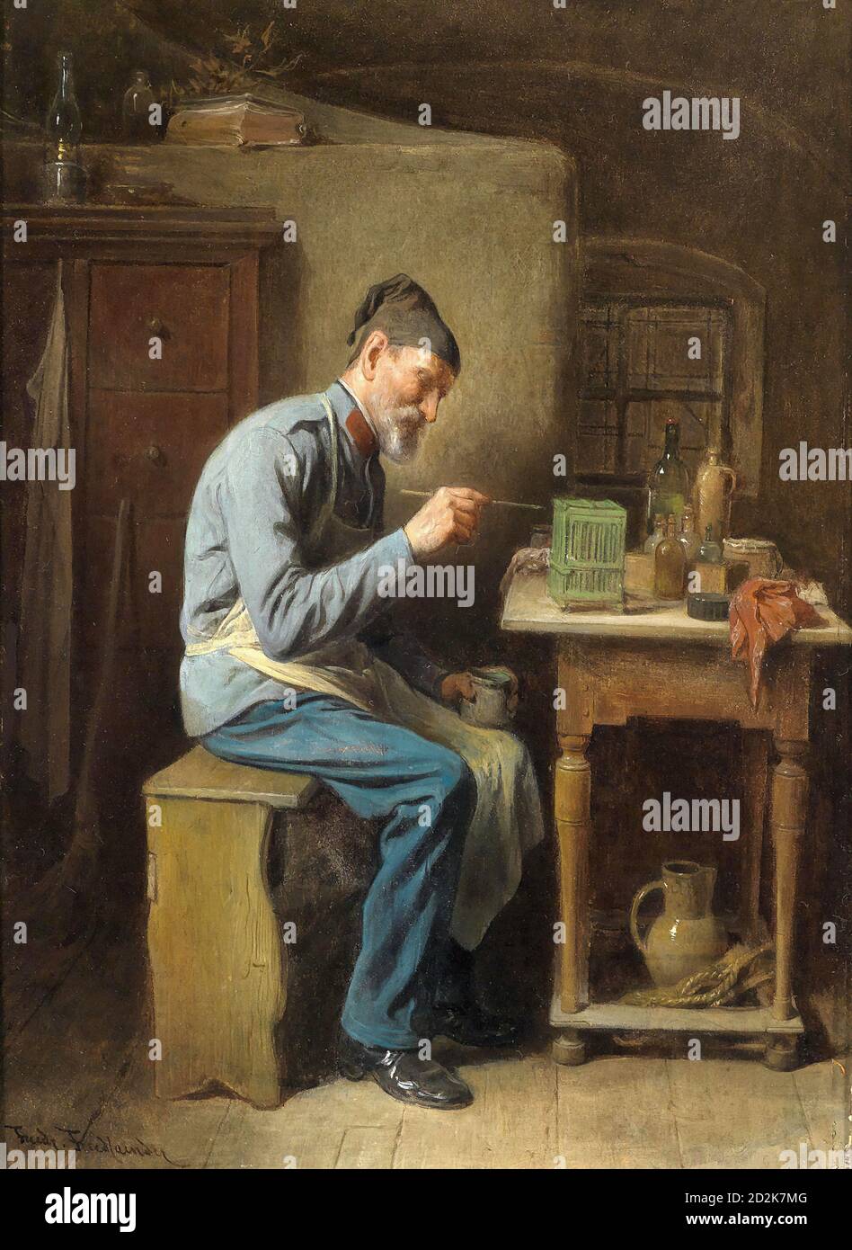 Friedländer Friedrich - le peintre amateur - Ecole autrichienne - 19e siècle Banque D'Images