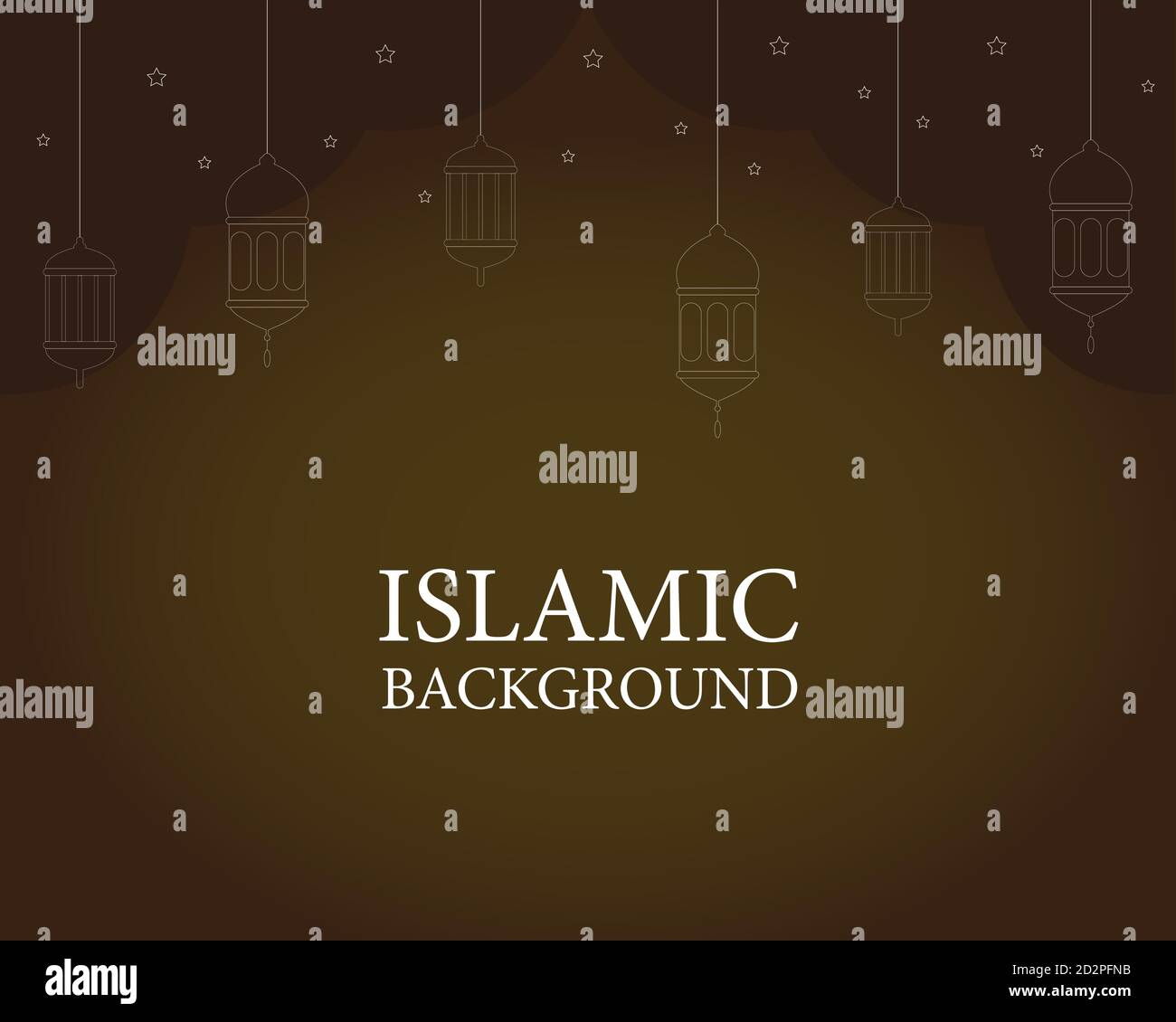 Illustration de la conception vectorielle de l'arrière-plan islamique Illustration de Vecteur