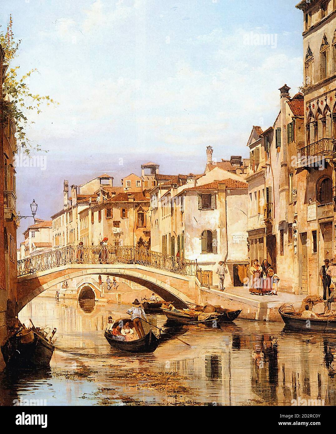 brandeis, antonietta - UNE télécabine sur un canal de fond vénitien (Ponte e Fondamenta dei Mori, Cannaregio) - 15207176603 e910bab5fb o Banque D'Images