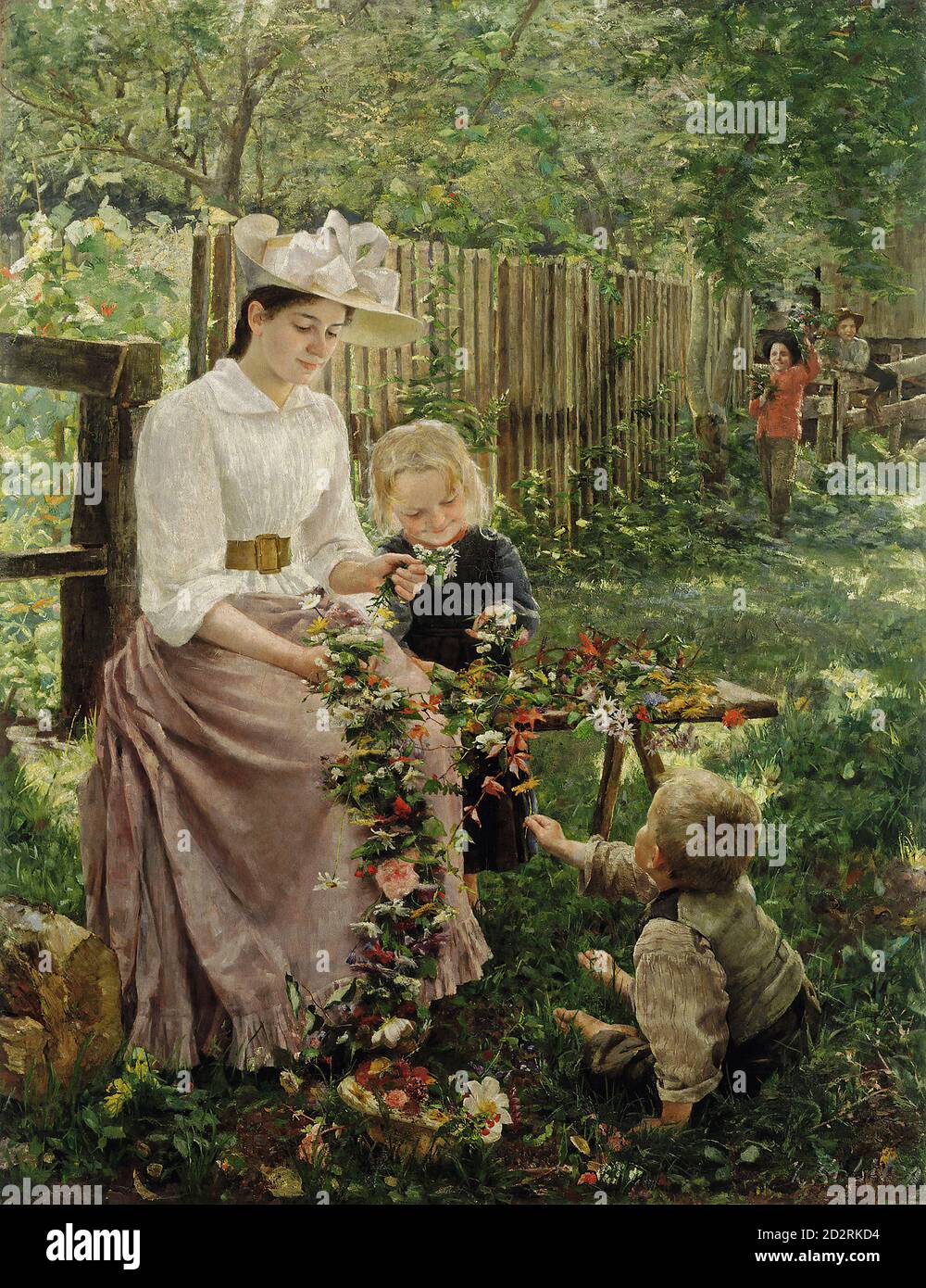 Kobilca Ivana - été - Ecole de République tchèque et de Slovaquie - 19e siècle Banque D'Images