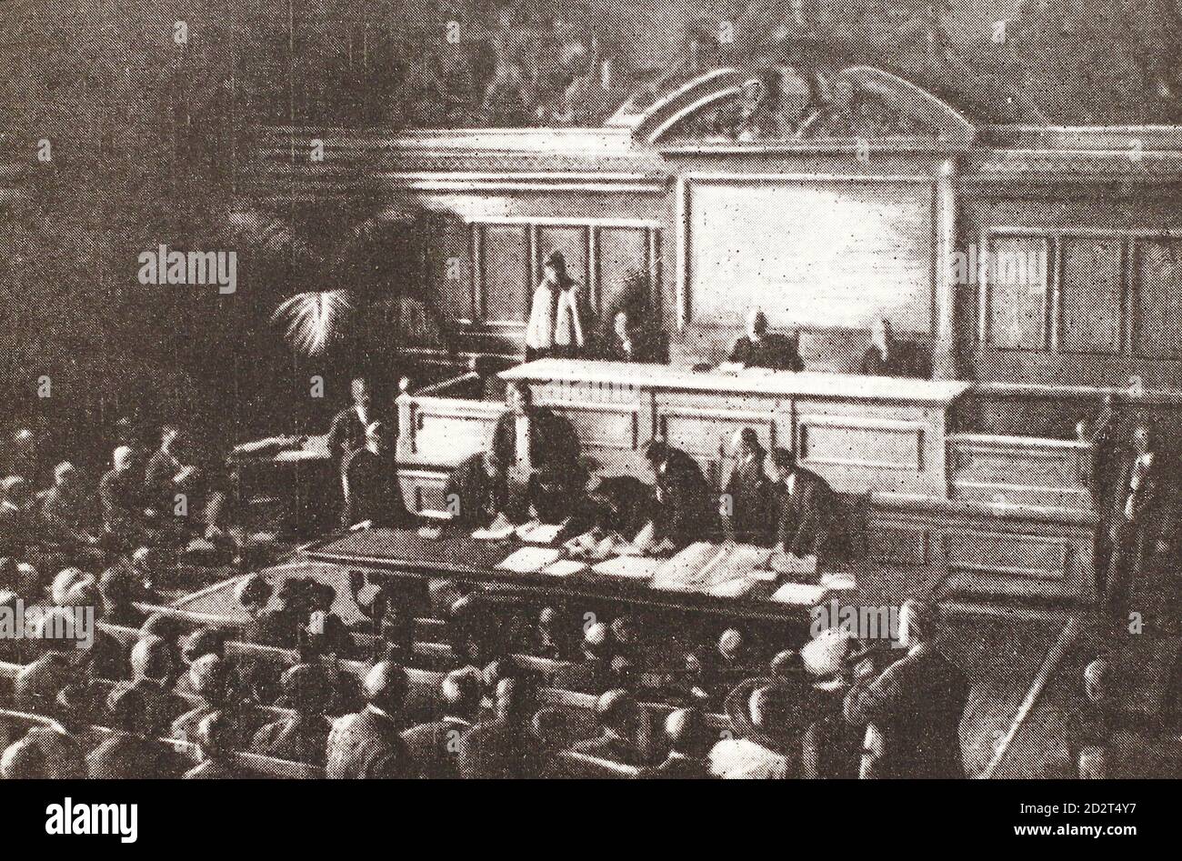 Signature du Traité de Lausanne le 24 avril 1923 Photo Stock - Alamy