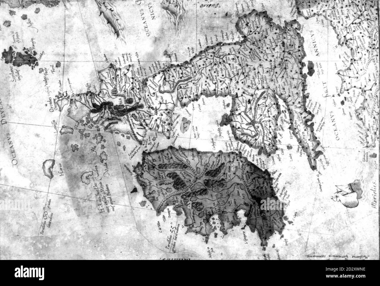 La dernière acquisition de la Britsh Library dans sa collection cartographique mondialement célèbre, l'Atlas du Hercator de l'Europe, datant du XVIe siècle. Il aurait été créé par Gerard Mercator (151201594), l'inventeur de l'atlas du monde et sans doute le plus grand cartographe des temps modernes. Voir PA Story ARTS Map. Image PA. Banque D'Images