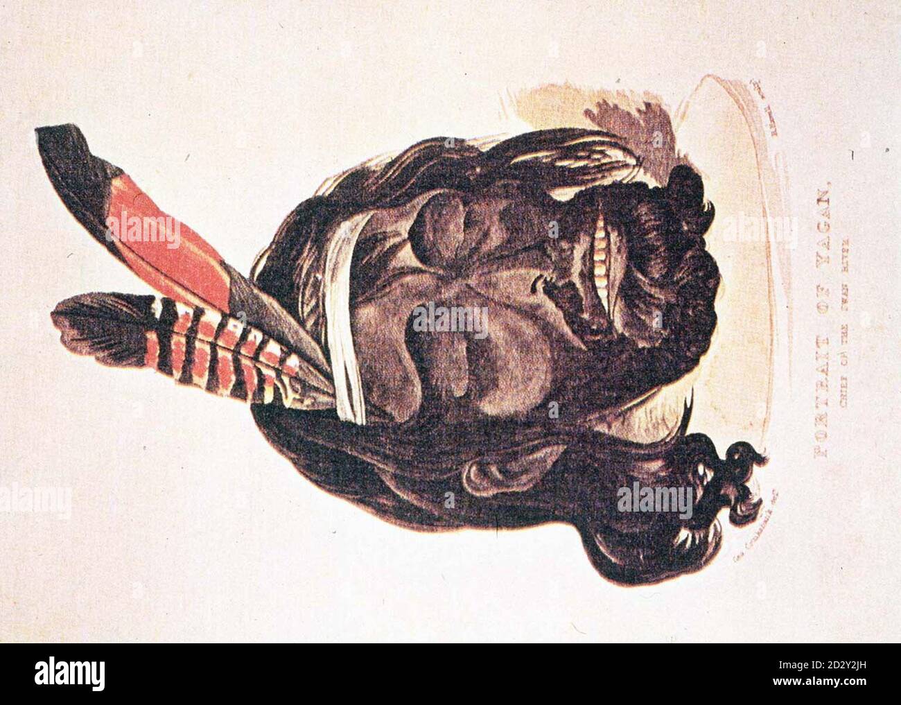 La peinture de portrait est une représentation d'un héros tribal aborigène appelé Yagan dont le crâne a été exhumé aujourd'hui (vendredi) de sa tombe à Everton Cemetry, Liverpool. Il doit être transféré au musée de Liverpool pour identification avant d'être remis au Haut-commissariat d'Australie et de retourner dans sa patrie. Photo PA Voir l'histoire PA SOCIAL Head Banque D'Images
