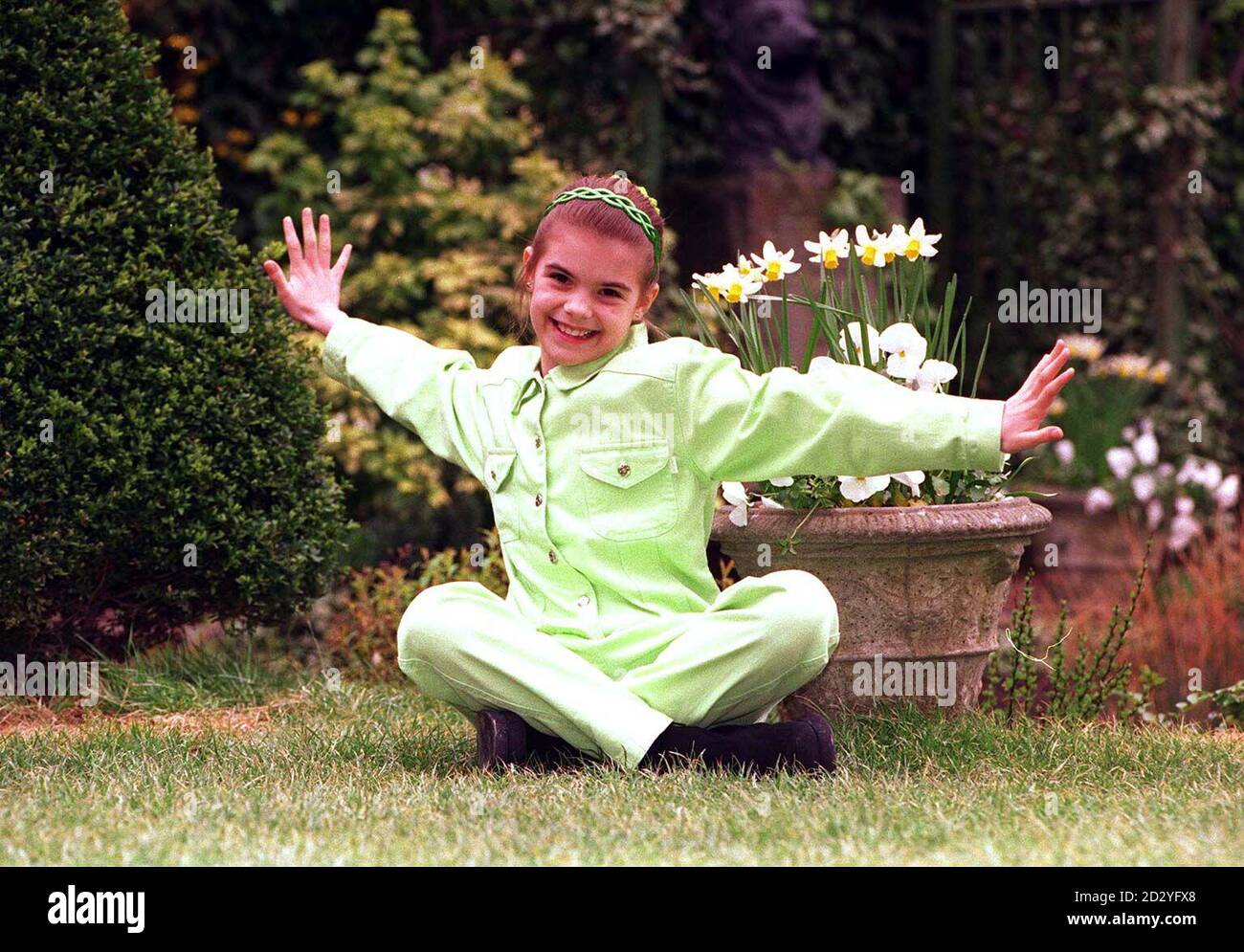 Jade Turnball, star du programme de 9 ans, « The Fame Game » dans les jardins du BBC TV Center à l'ouest de Londres aujourd'hui (lundi) pour le lancement de la presse et le photocall de la BBC Children's Spring/Summer Season. Photo de Samantha Pearce/PA Banque D'Images