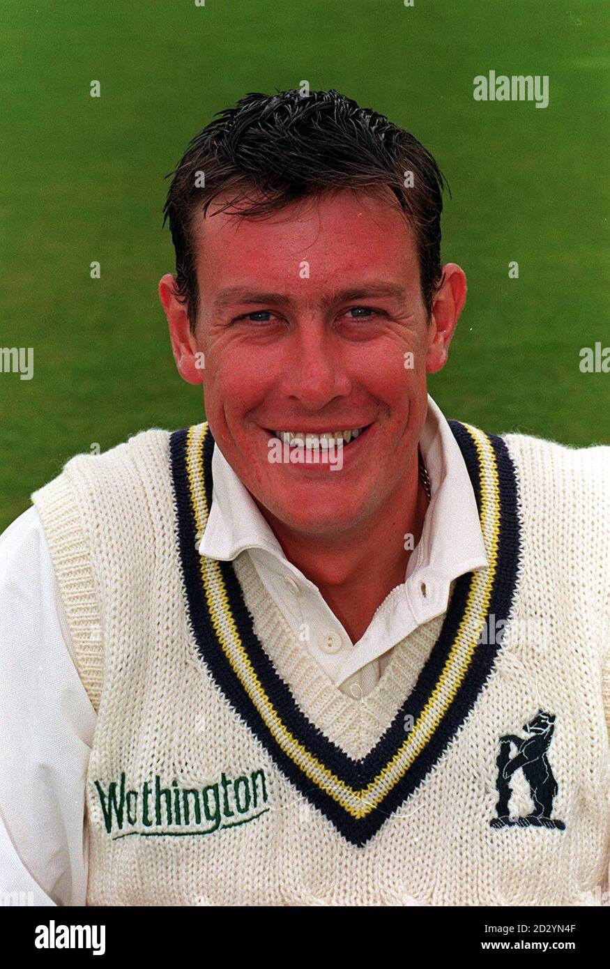 Ashley Giles, équipe de cricket du comté de Warwickshire.Photo de David Jones/PA Banque D'Images