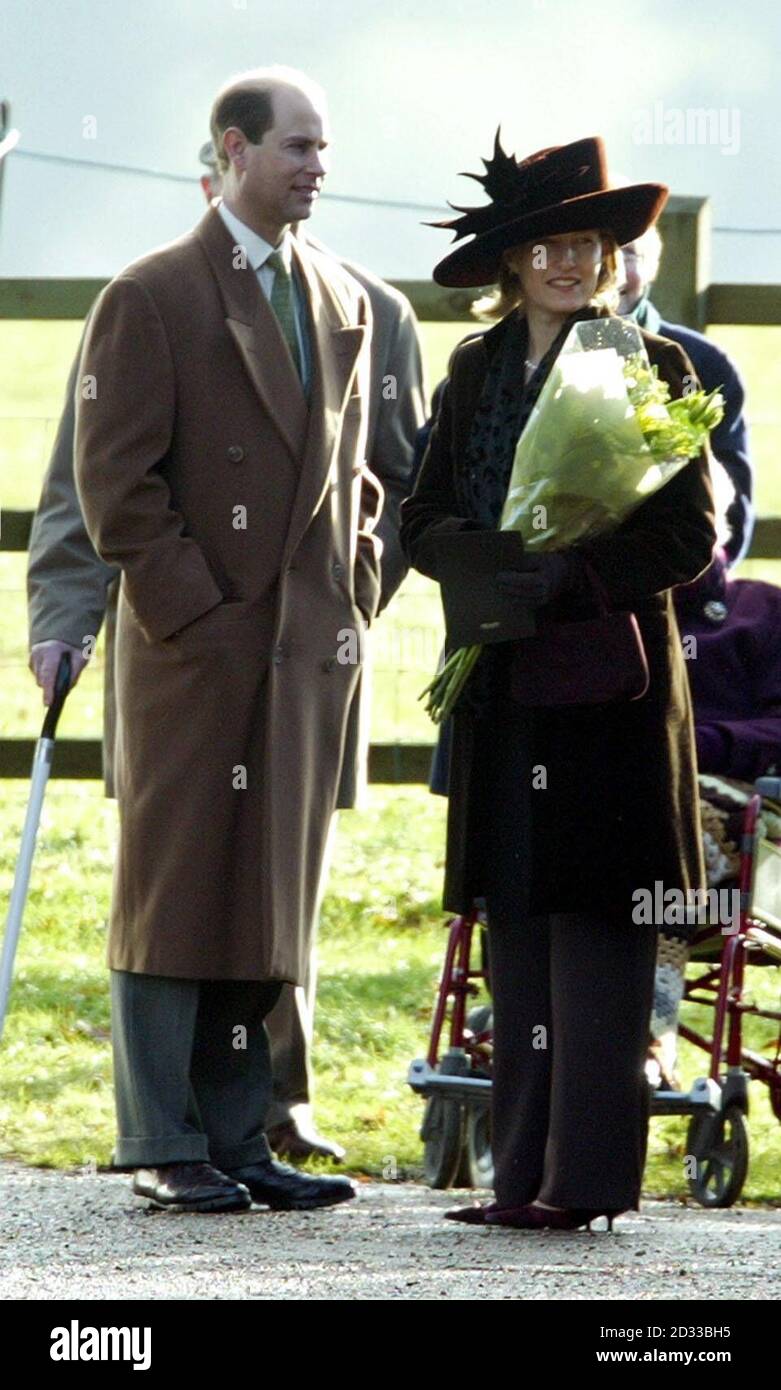 Le comte et la comtesse de Wessex à l'église St Mary Magdalene sur le