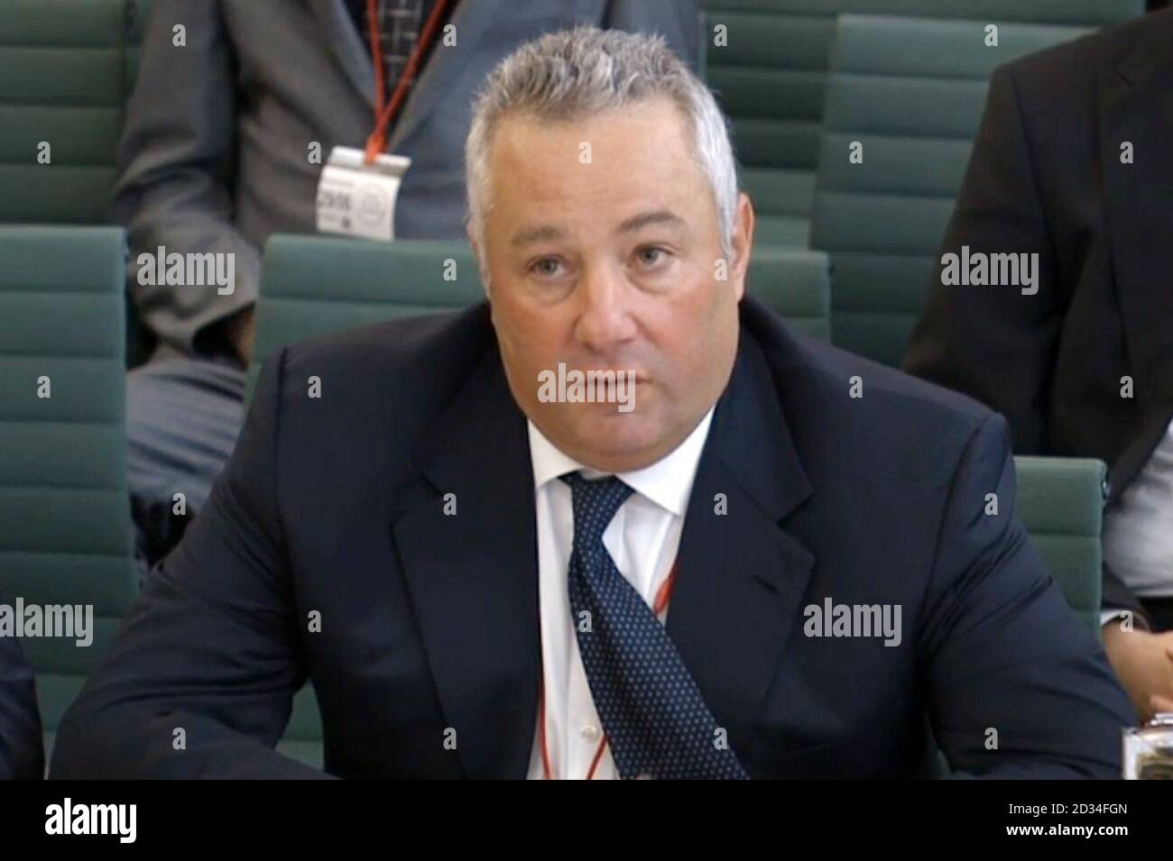 Michael Sherwood, vice-président de Goldman Sachs, comparaît devant le Comité des affaires, de l'innovation et des compétences de Portcullis House à Londres, à l'occasion de l'effondrement de BHS. Banque D'Images